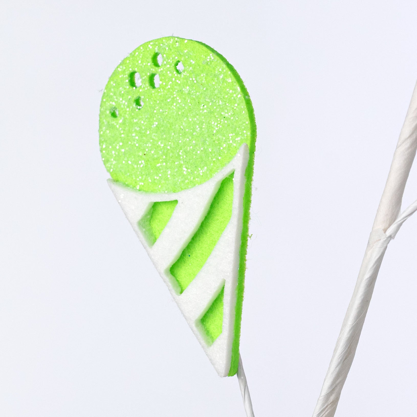 23" Glittered Felt Icons Spray: Snow Cones Lime Lifestyle Photo