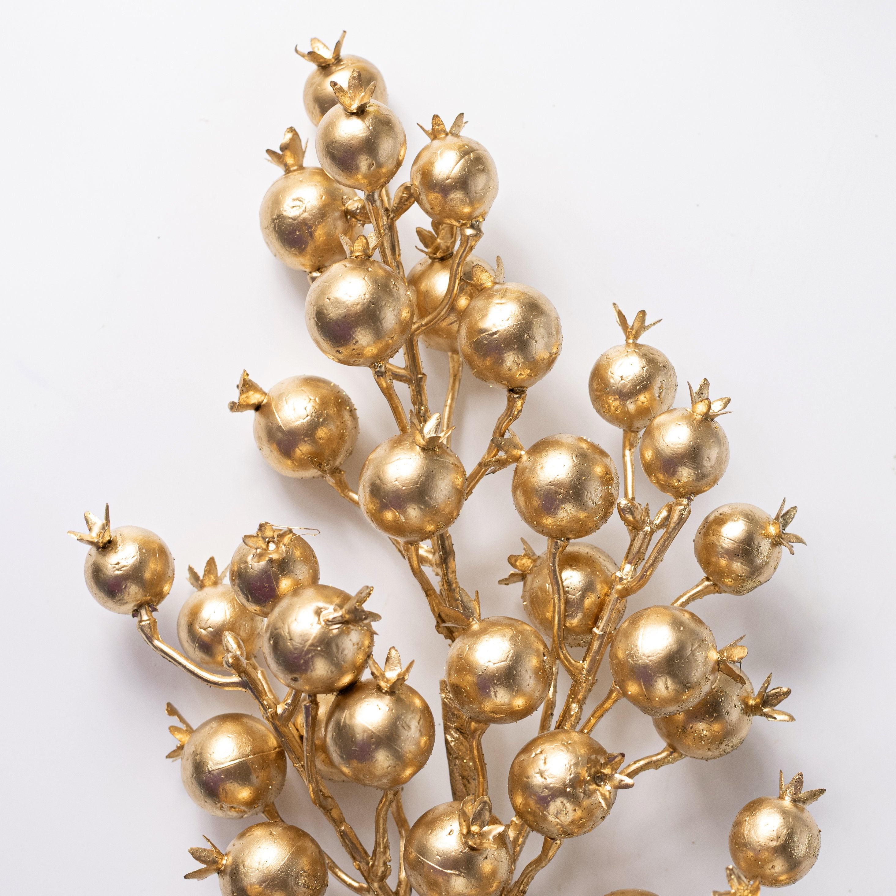 23" Metallic Berry Spray: Gold Lifestyle Photo