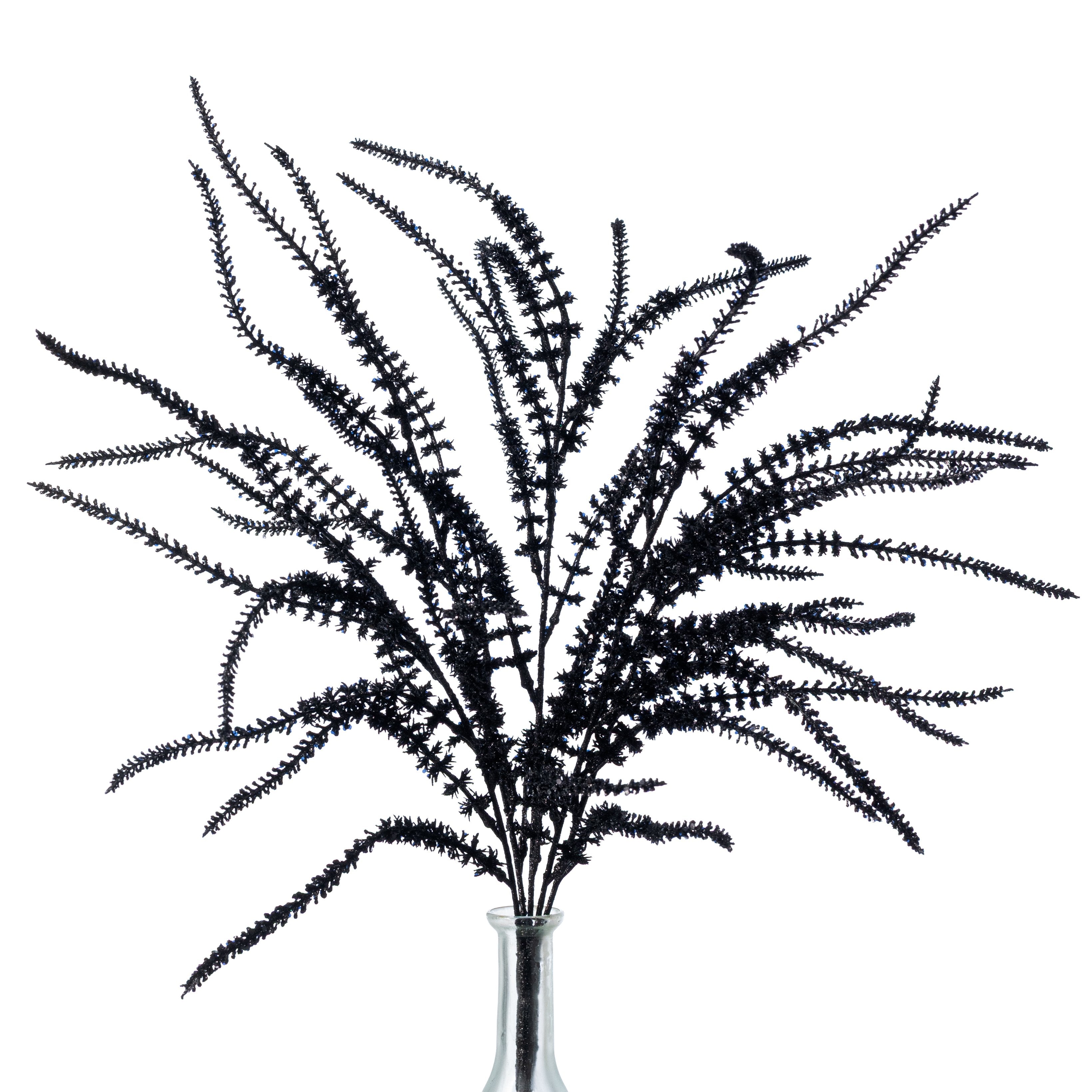 24" Artificial Lavender Bush: Black (5 Stem) Item Number: 85803-BK