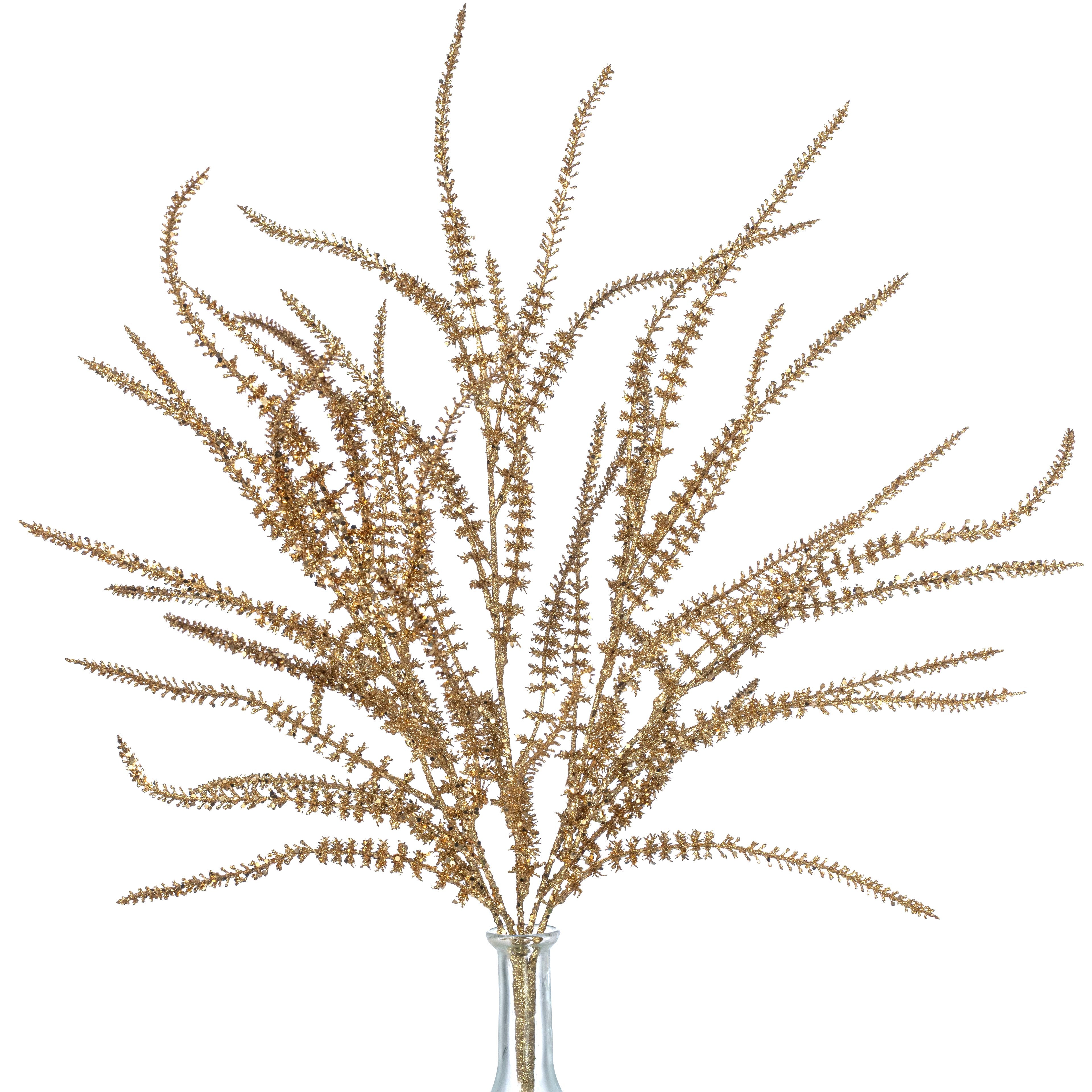 24" Artificial Lavender Bush: Gold (5 Stem) Item Number: 85803-GOLD
