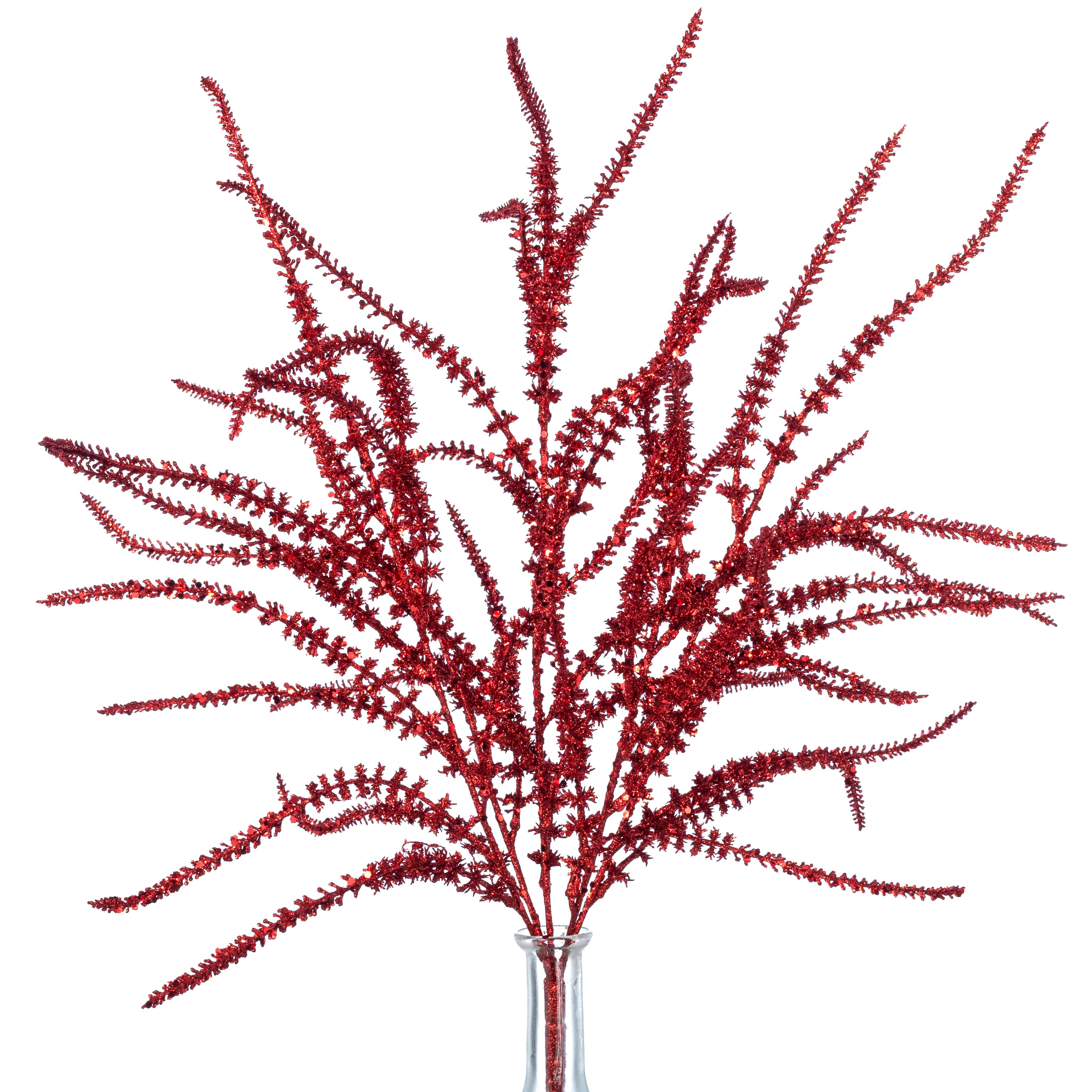 24" Artificial Lavender Bush: Red (5 Stem) Item Number: 85803-RD