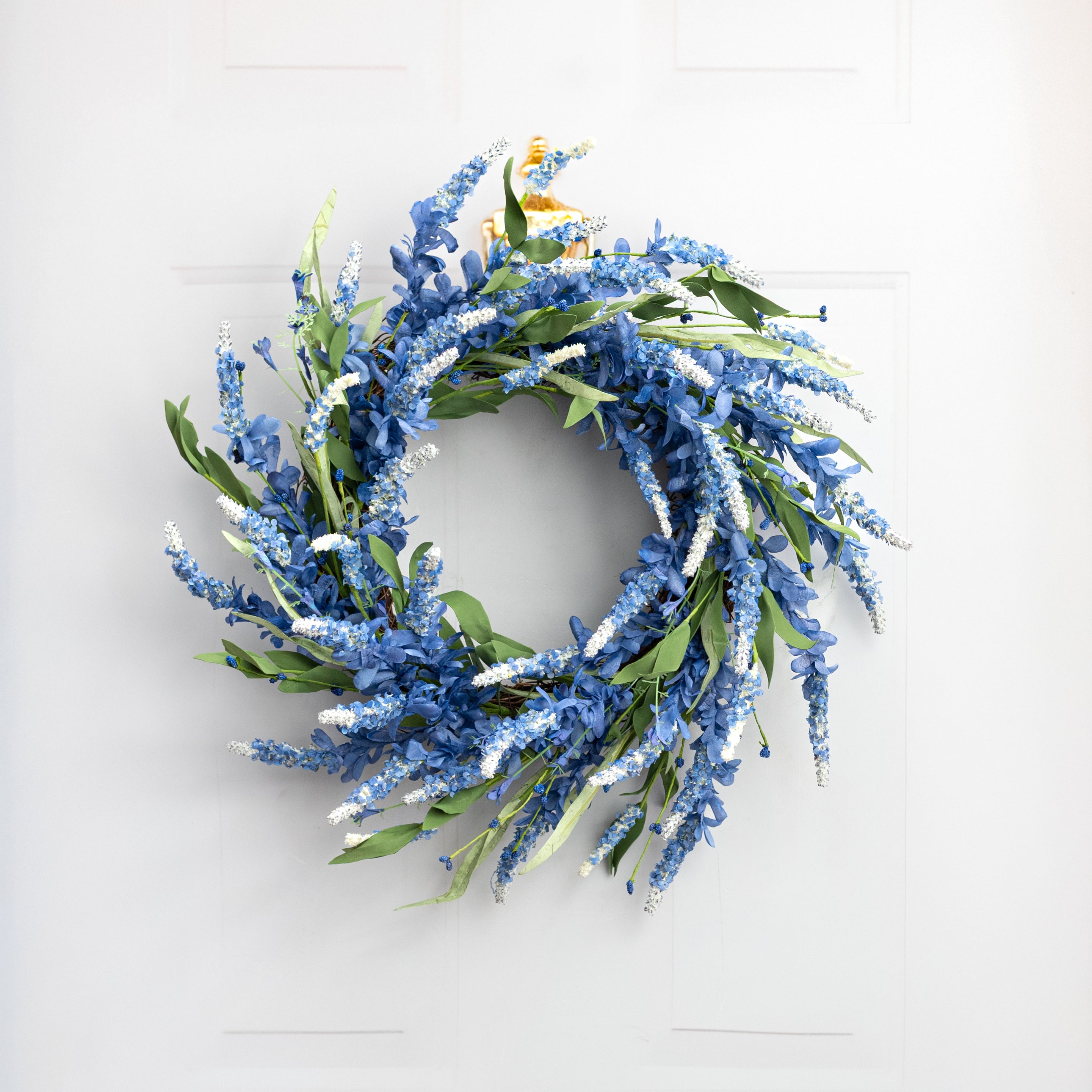 24" Bluebonnet Flowers Wreath Lifestyle Photo