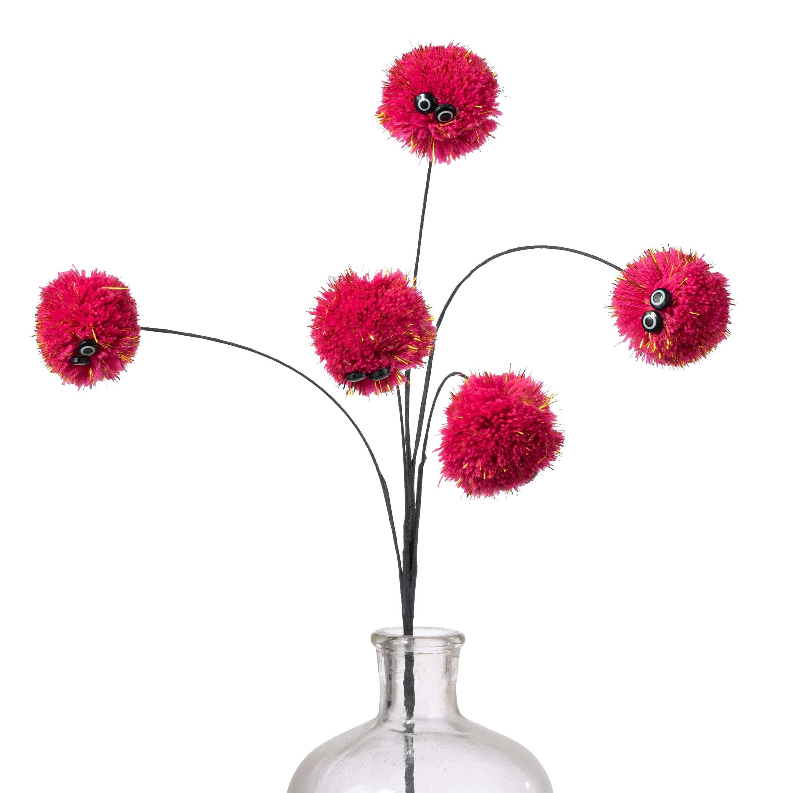 24" Fuzzy Eyeball Spray: Magenta Item Number: MN058411