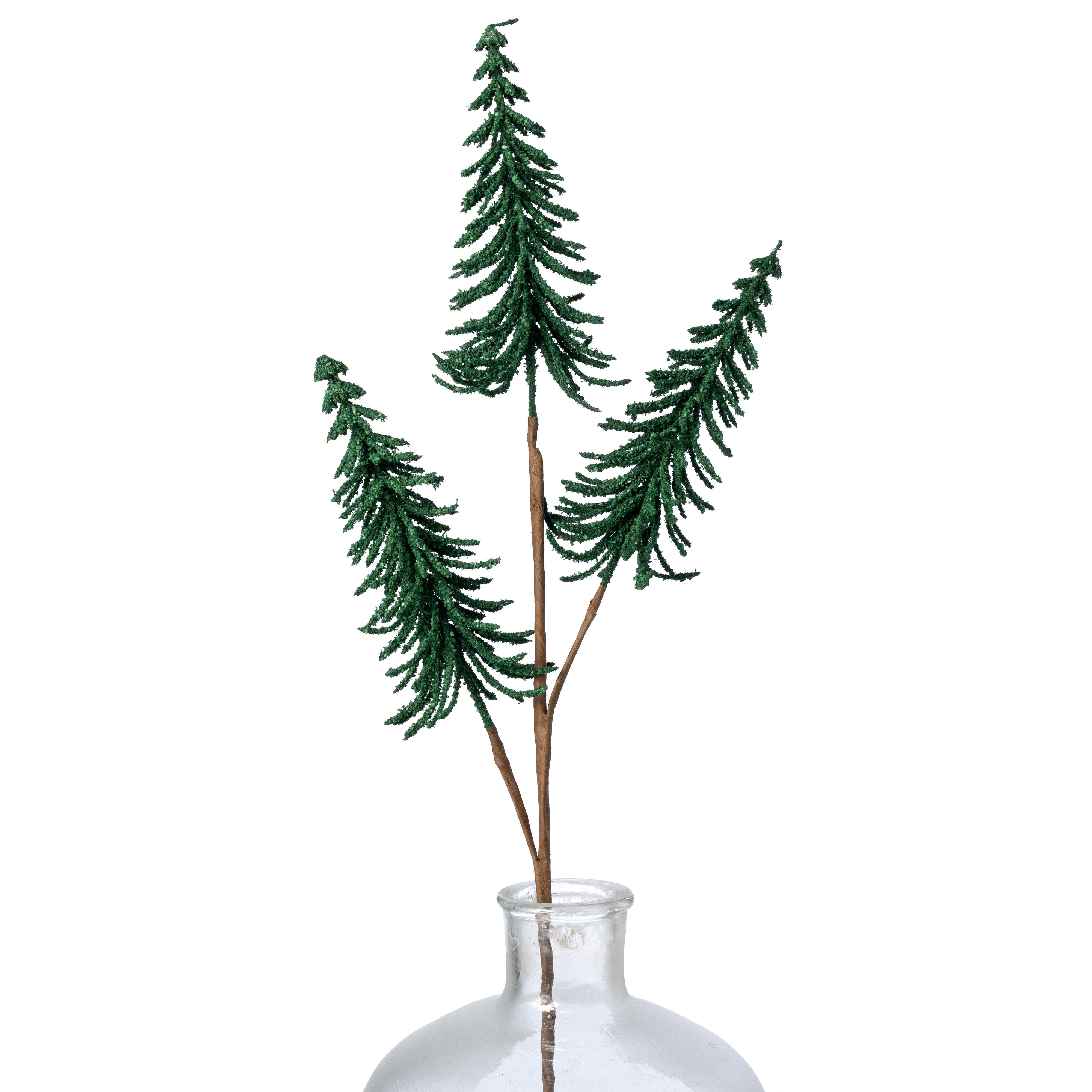 24" Powdered Pine Tree Spray: Moss Green Item Number: XS151837