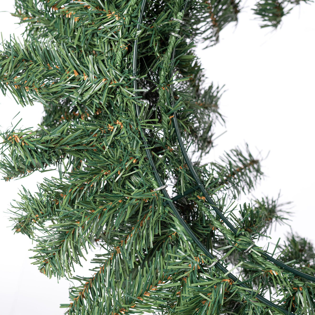 24" PVC Pine Wreath: Evergreen detail photo 5