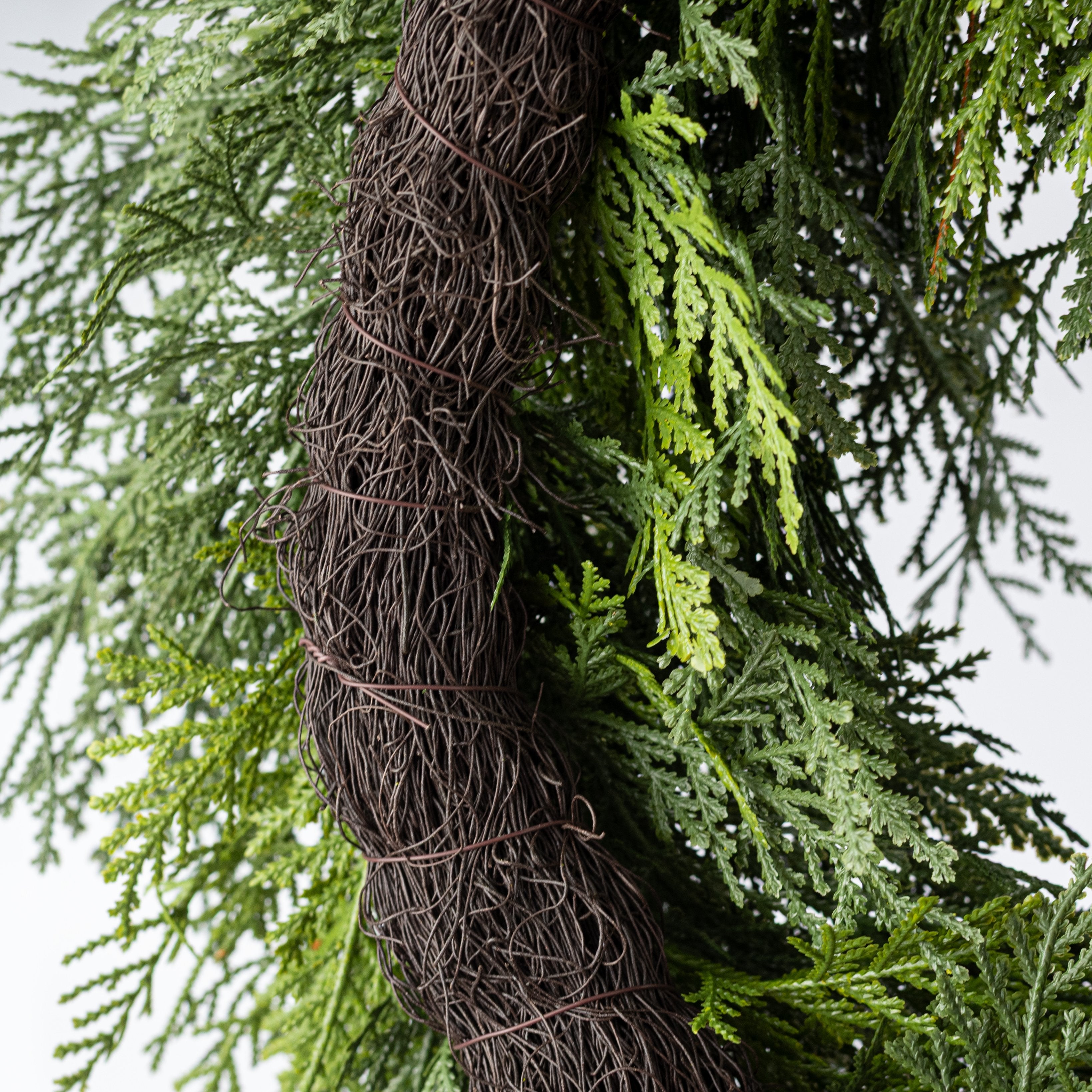 24" Western Cedar Wreath: Green detail photo 6