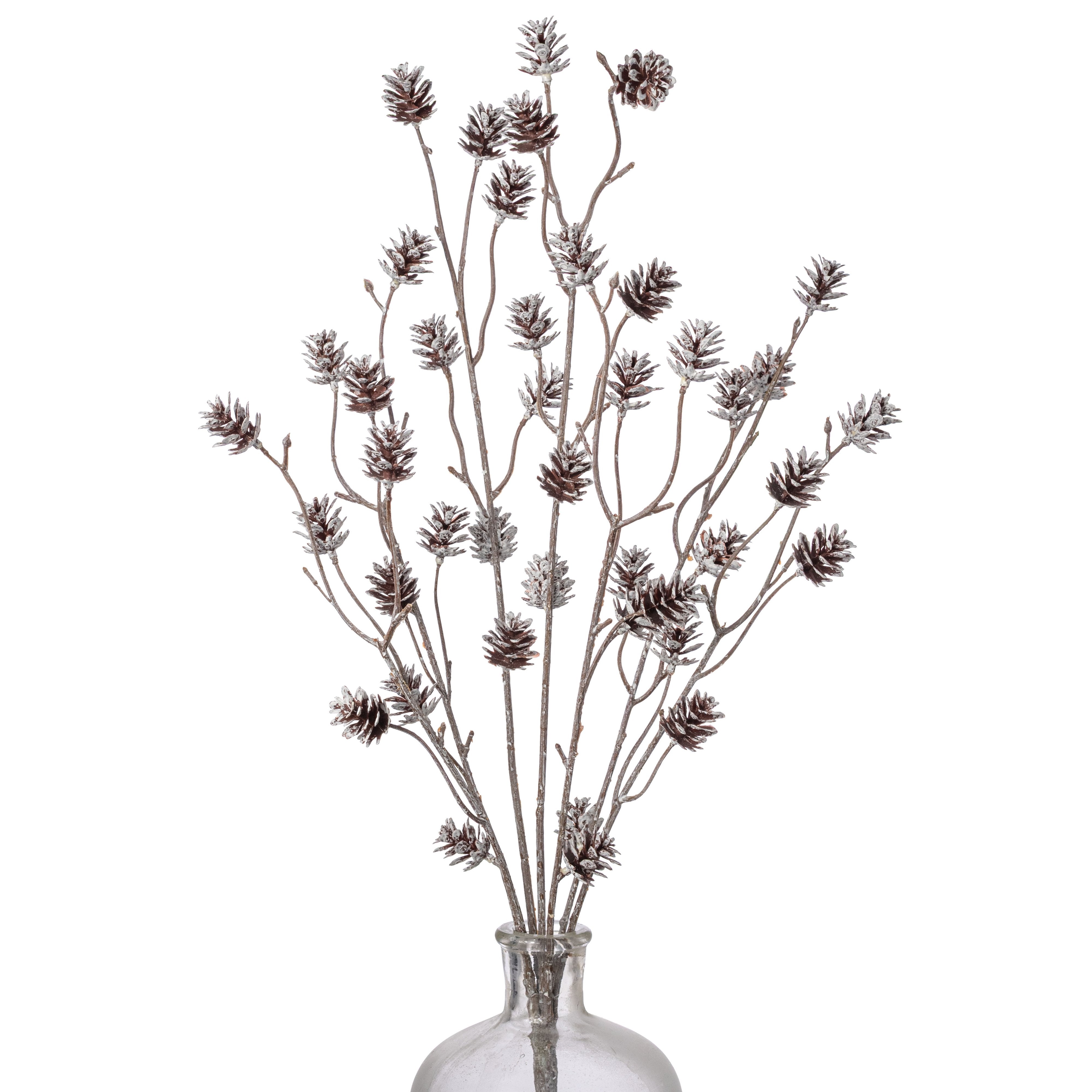 24" Whitewash Pinecone Bush: White & Natural Item Number: 235782