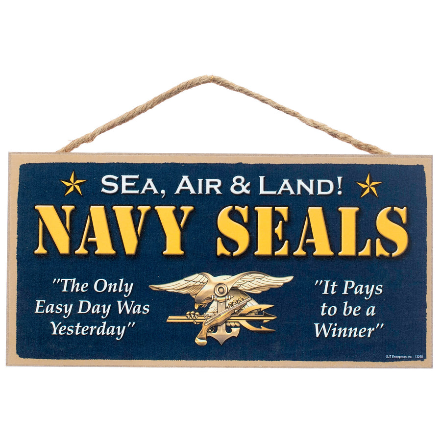 10" Wooden Sign: Navy Seals