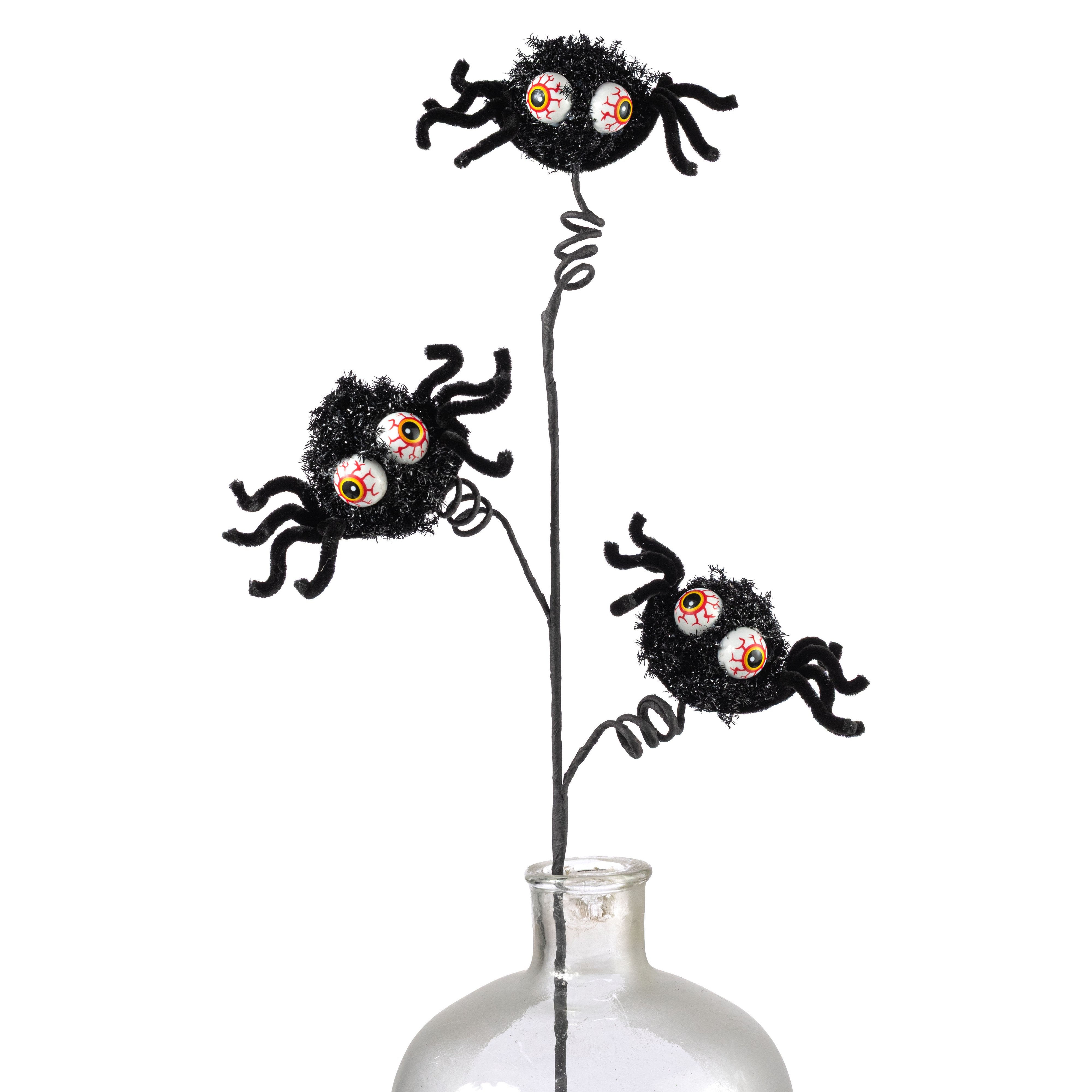 26" Big Eyed Fun Spider Spray: Black Item Number: 57428BK