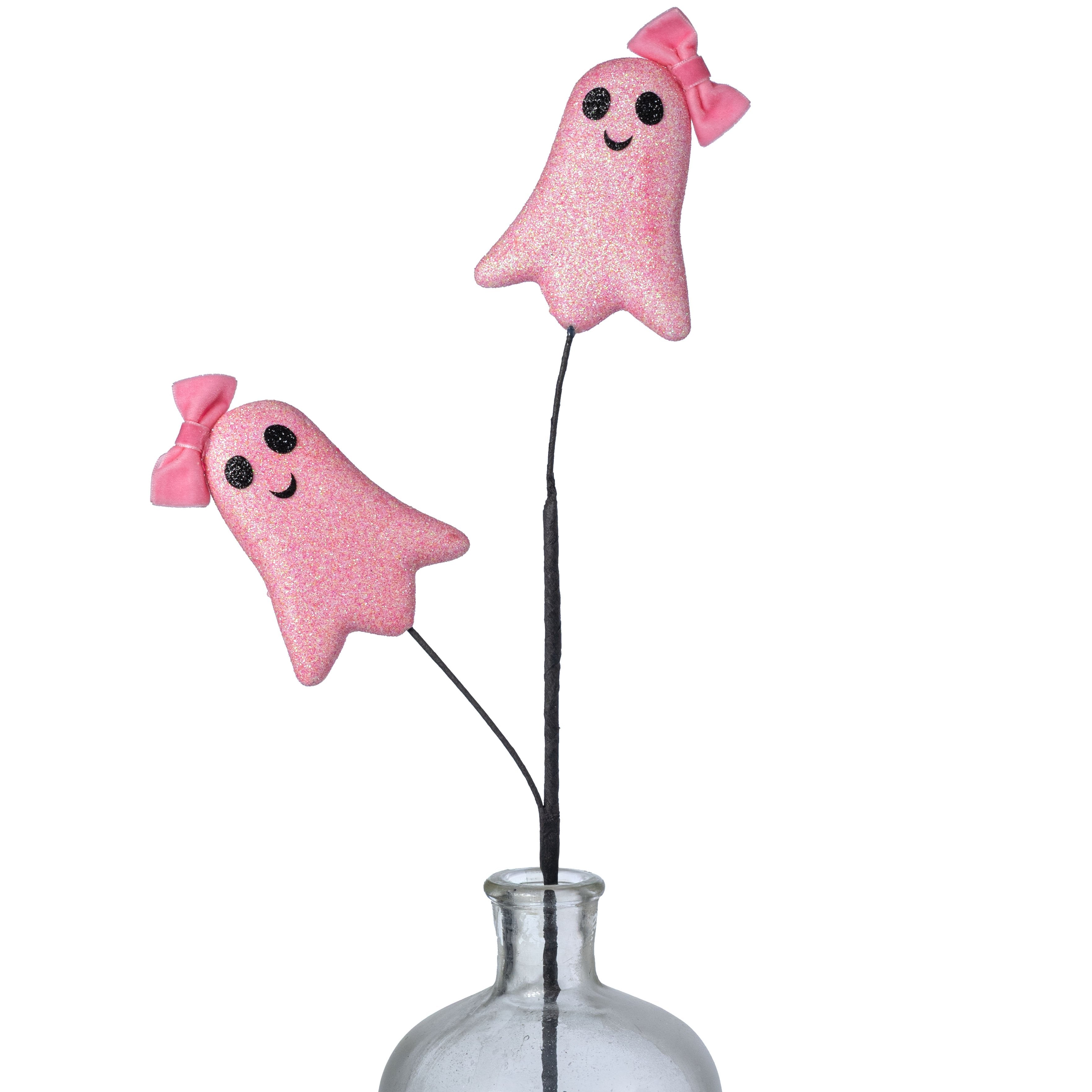 26" Cute Bow Ghosts Spray: Pink Item Number: 57443PK