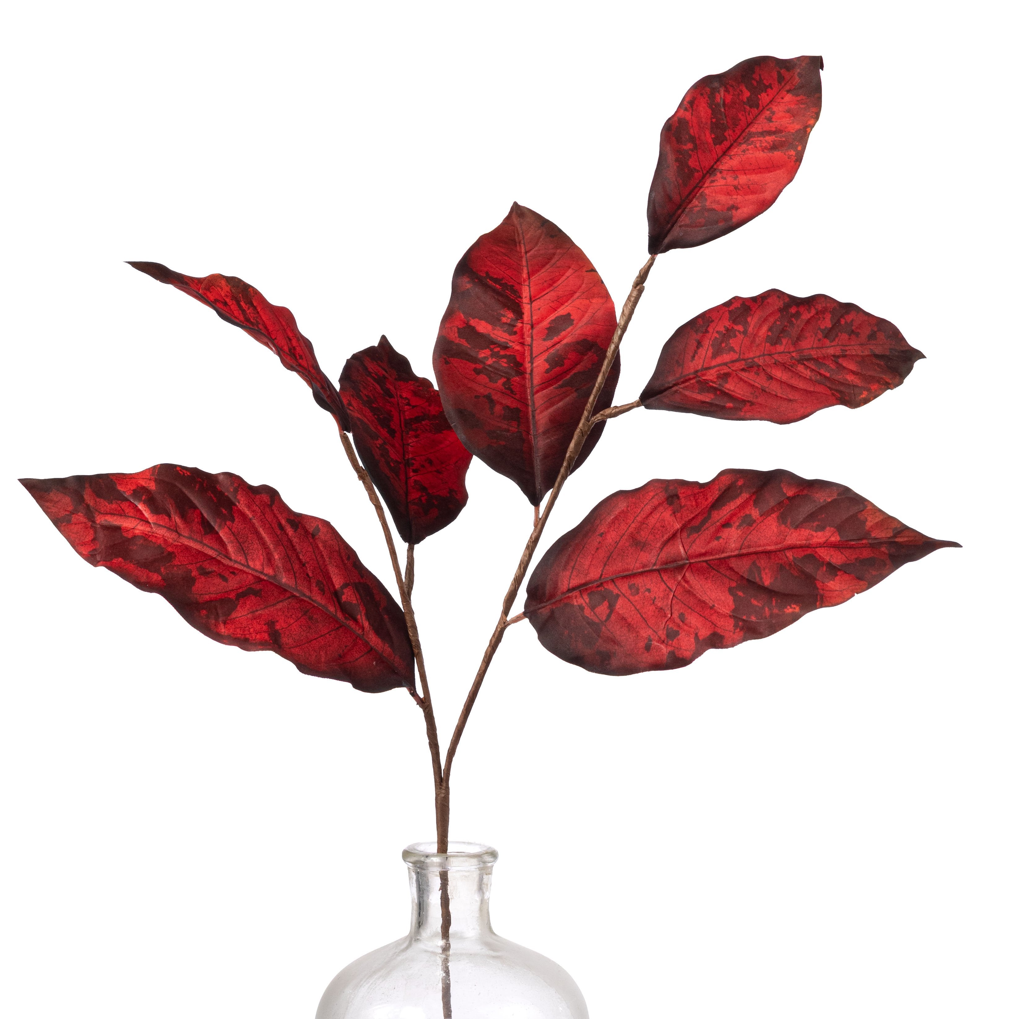 26" Fall Magnolia Leaves Spray: Brick Item Number: 57454BRICK