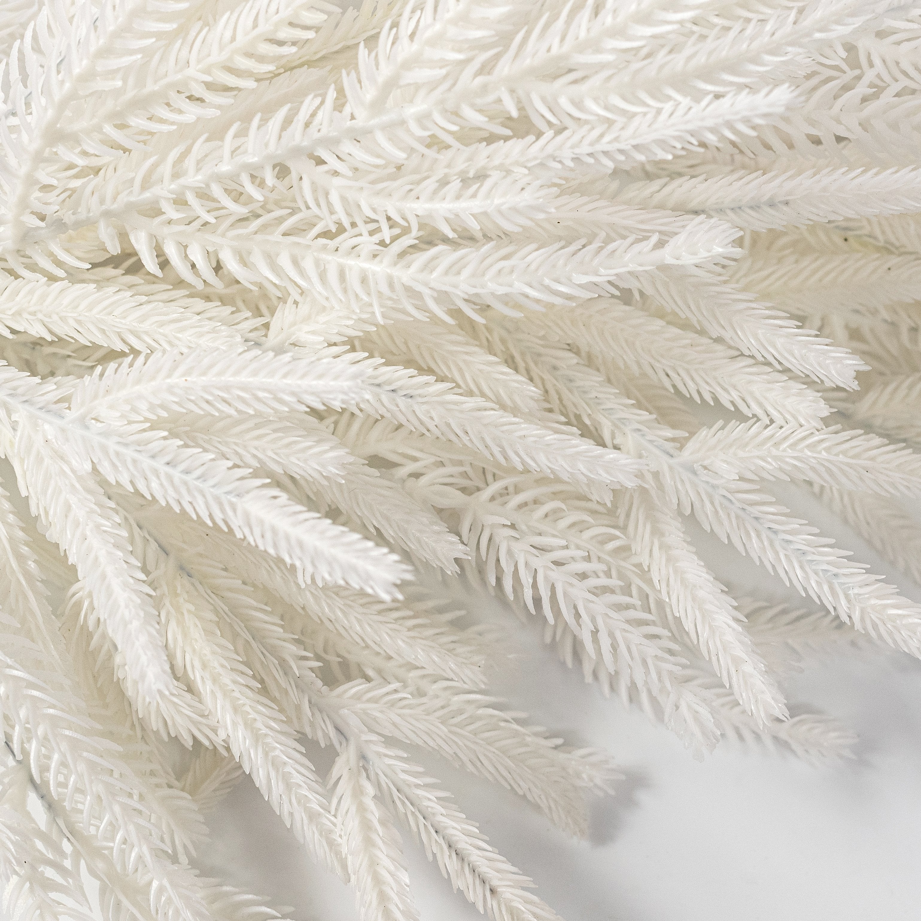 26" Willow Pine & Norfolk Pine Swag: White detail photo 3