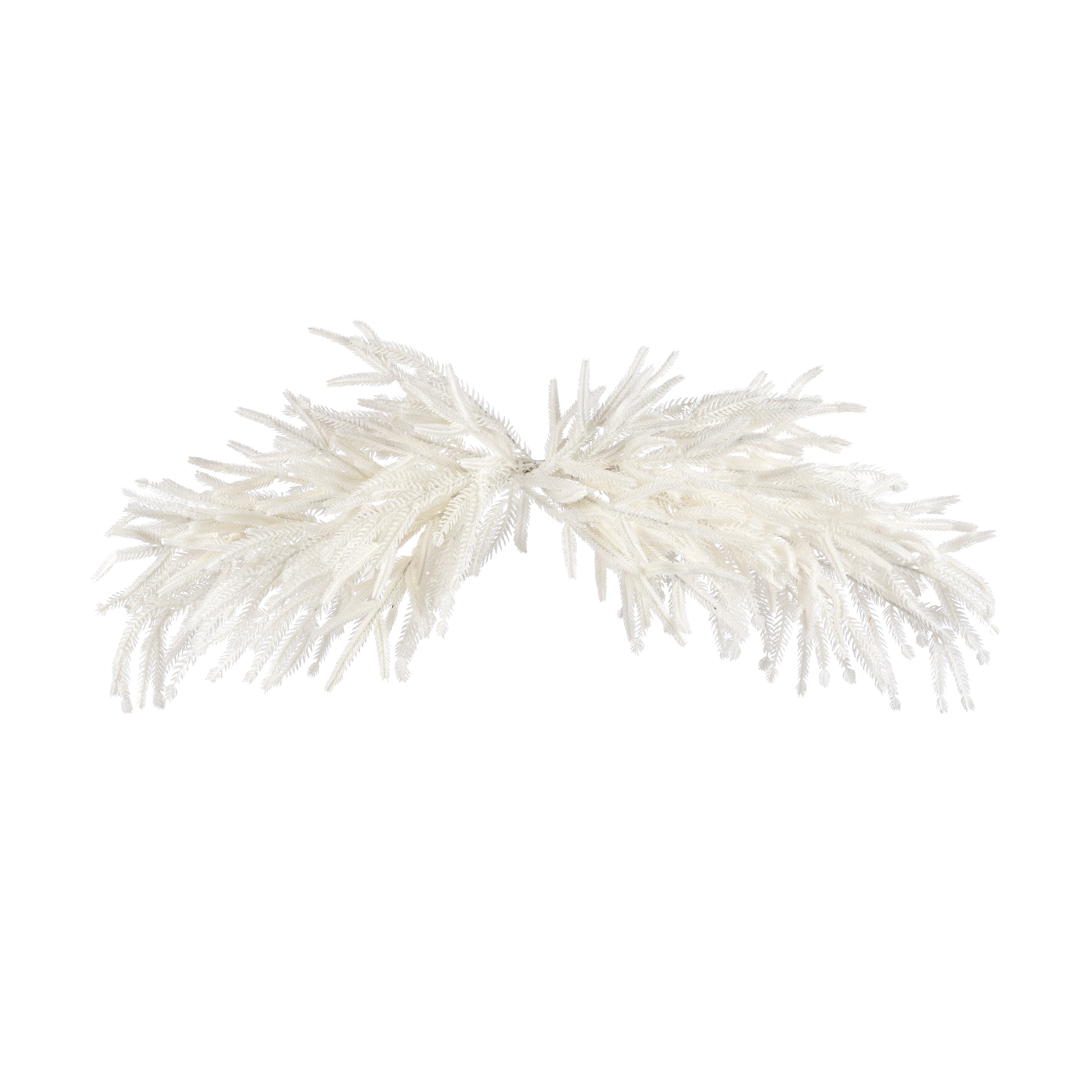 26" Willow Pine & Norfolk Pine Swag: White Item Number: XX2599