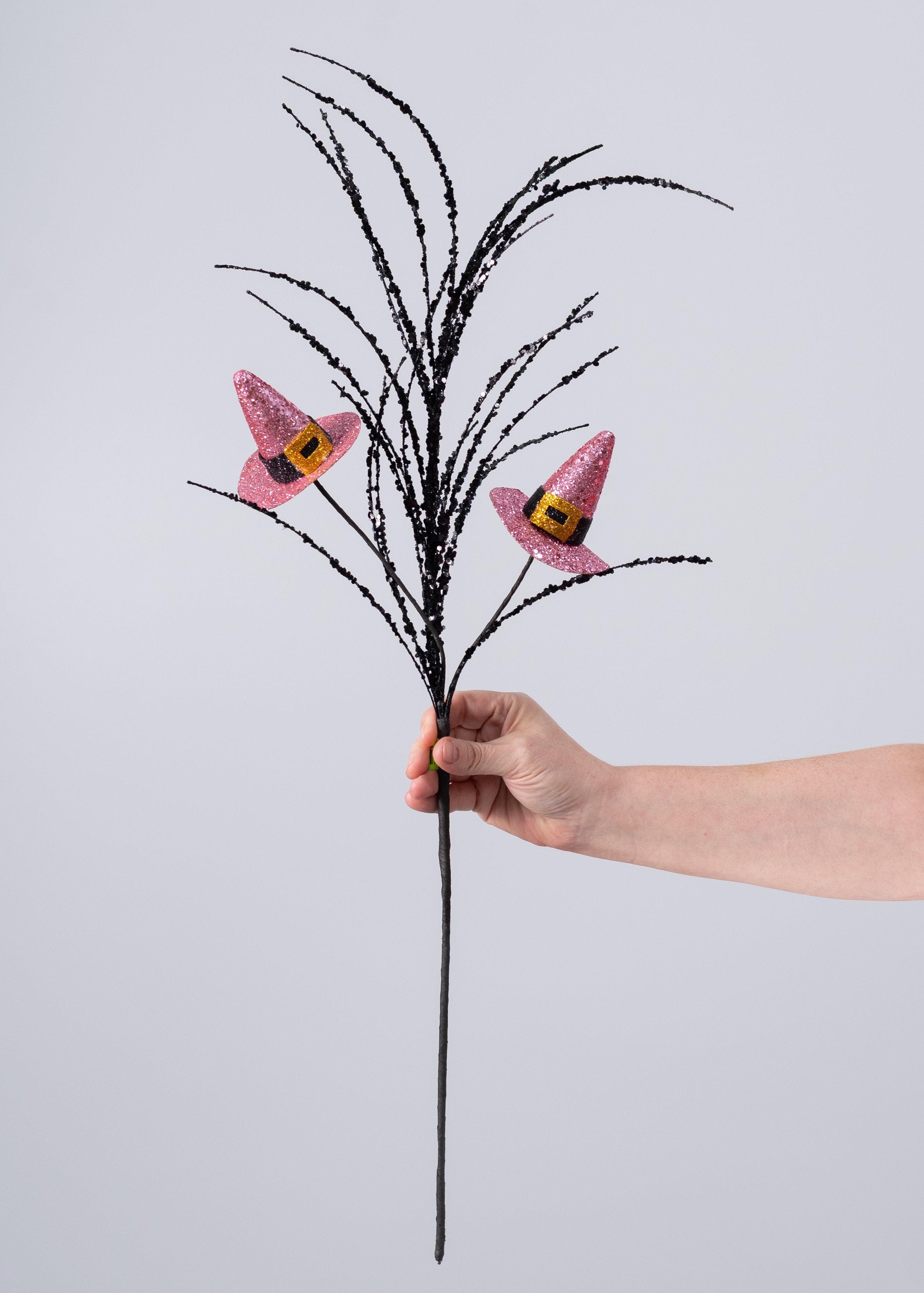 26" Witch Hats Spray: Pink & Black detail photo 3
