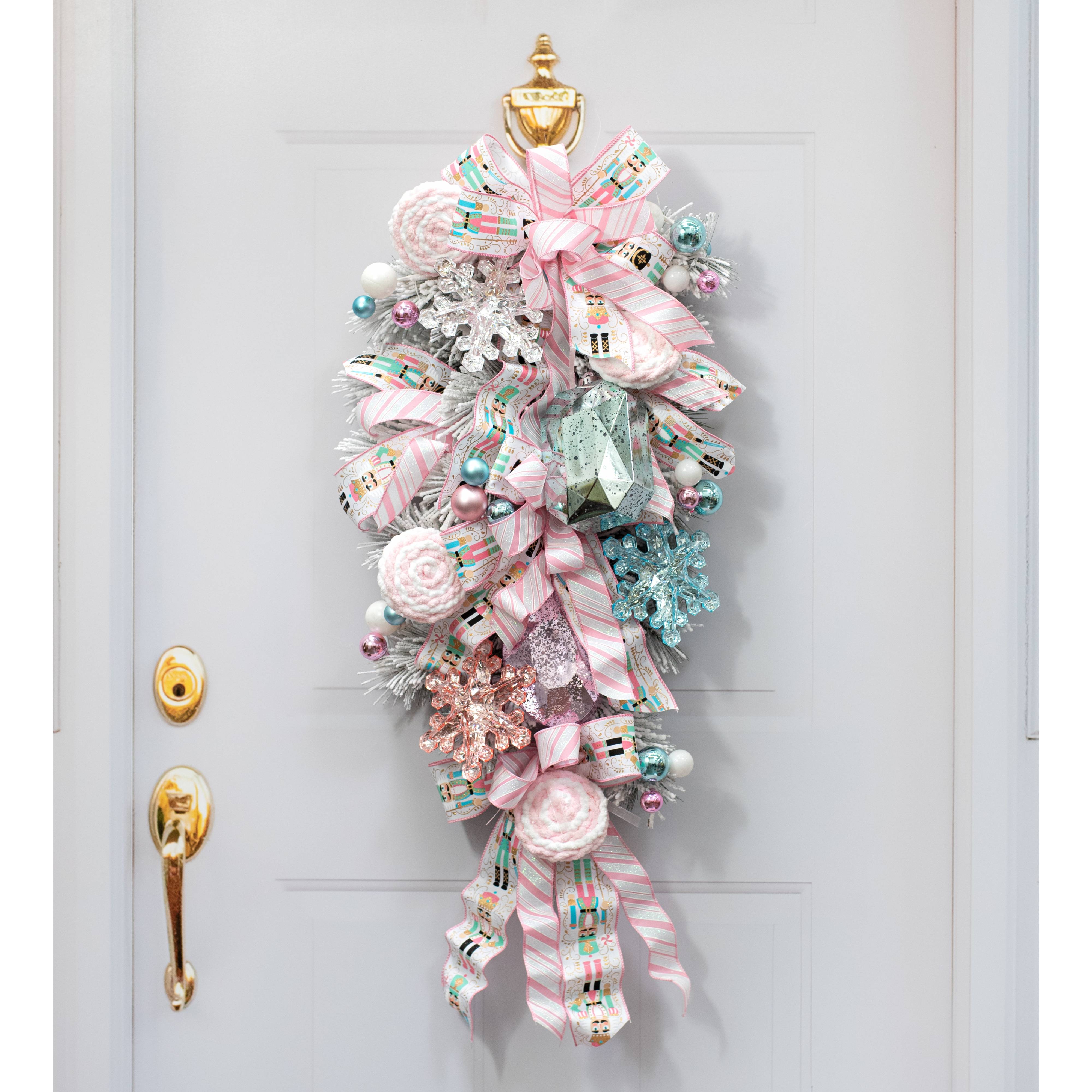 6" Jewel Snowflake Ornament: Aqua Blue