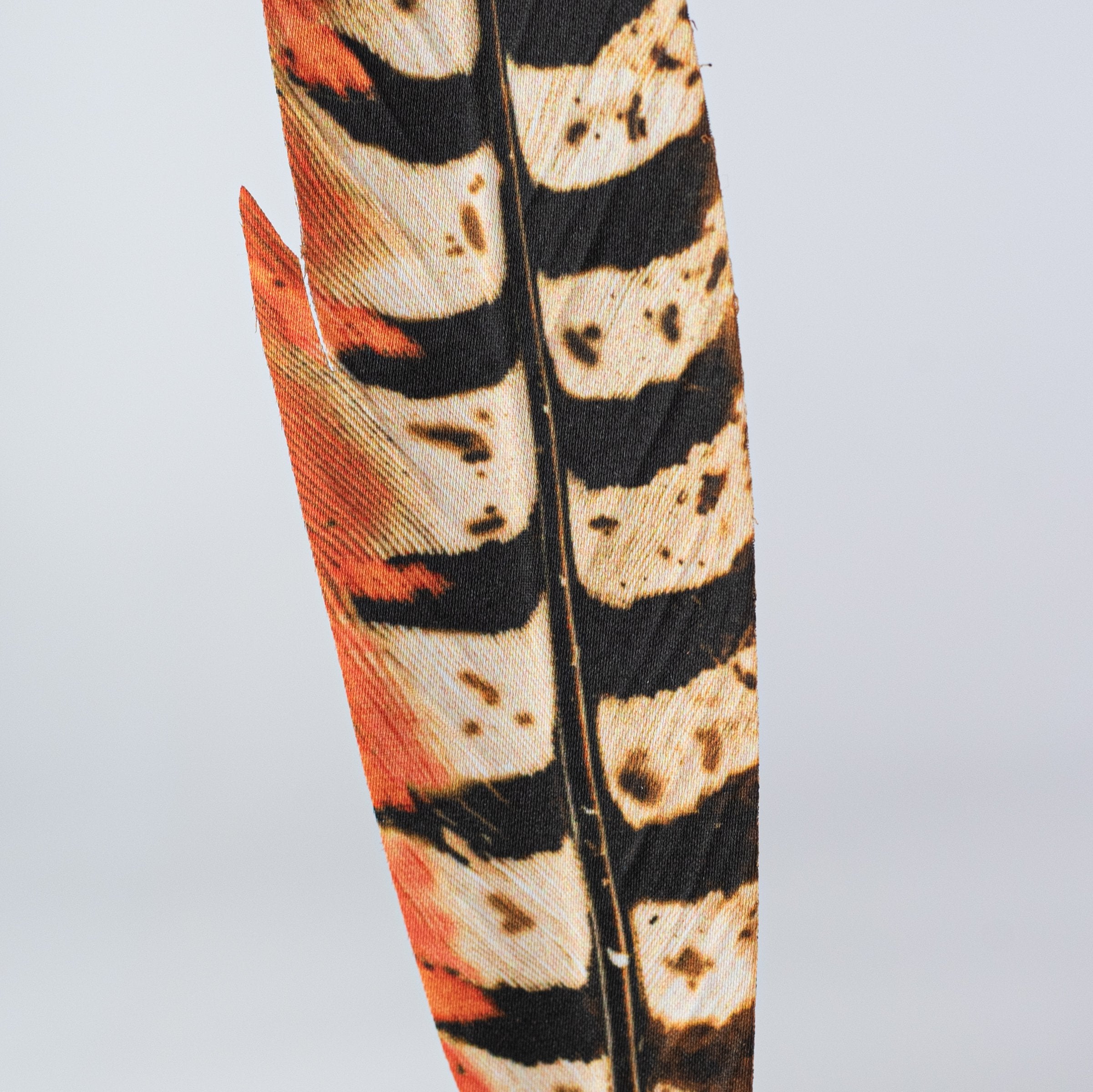 27" Faux Pheasant Feather Spray: Cream, Black & Rust Lifestyle Photo