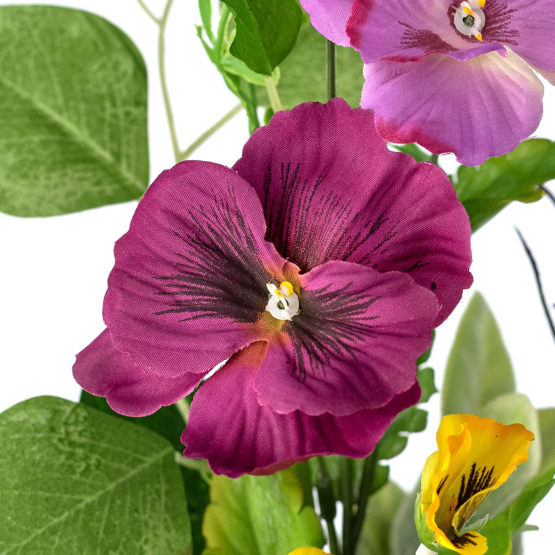 27" Mixed Pansy Garden Pick Lifestyle Photo