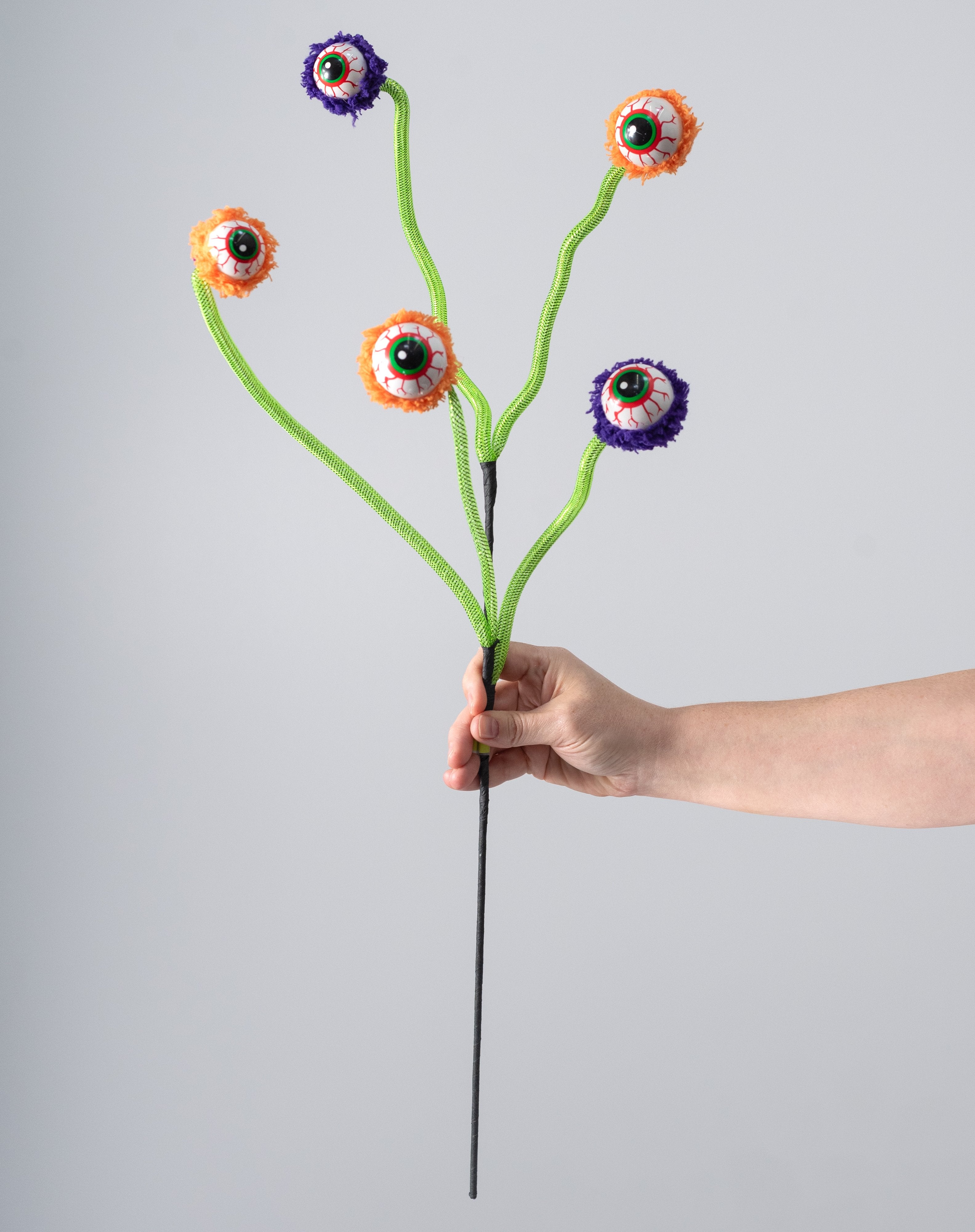 28" Furry Monster Eyeballs Spray: Halloween detail photo 3