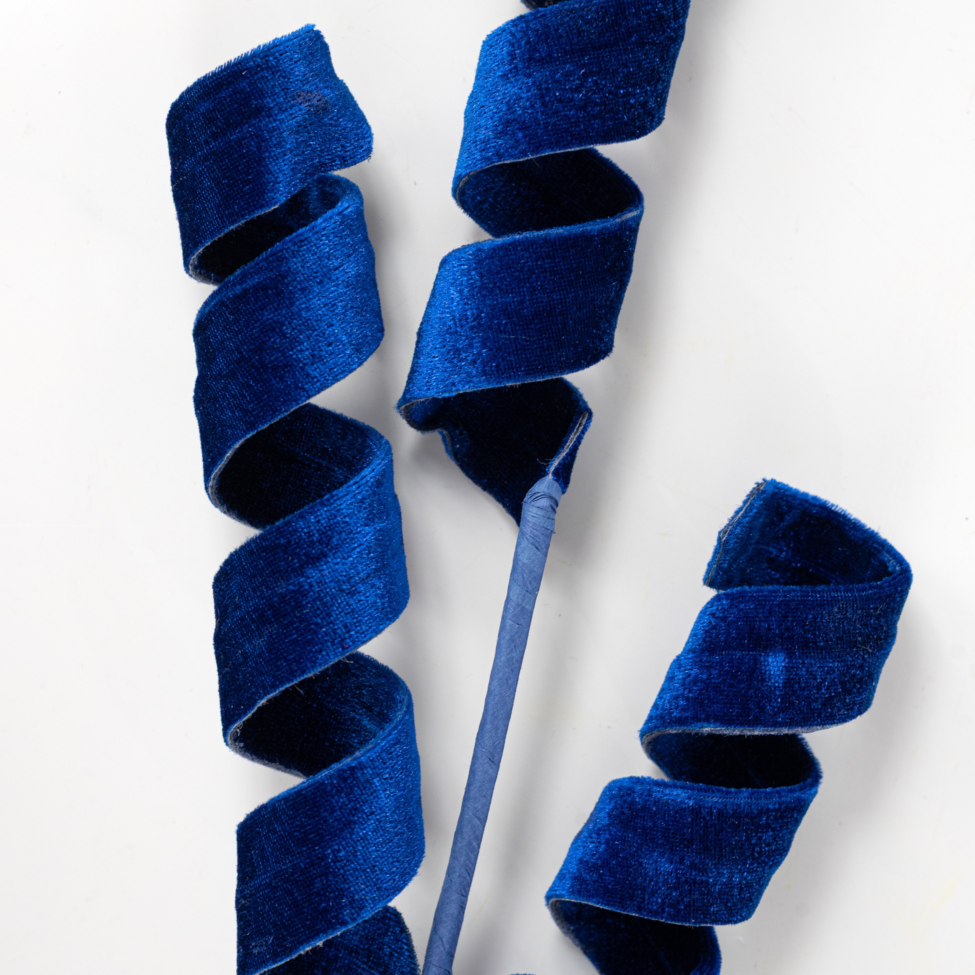 28" Velvet Curly Spray: Royal Blue Lifestyle Photo