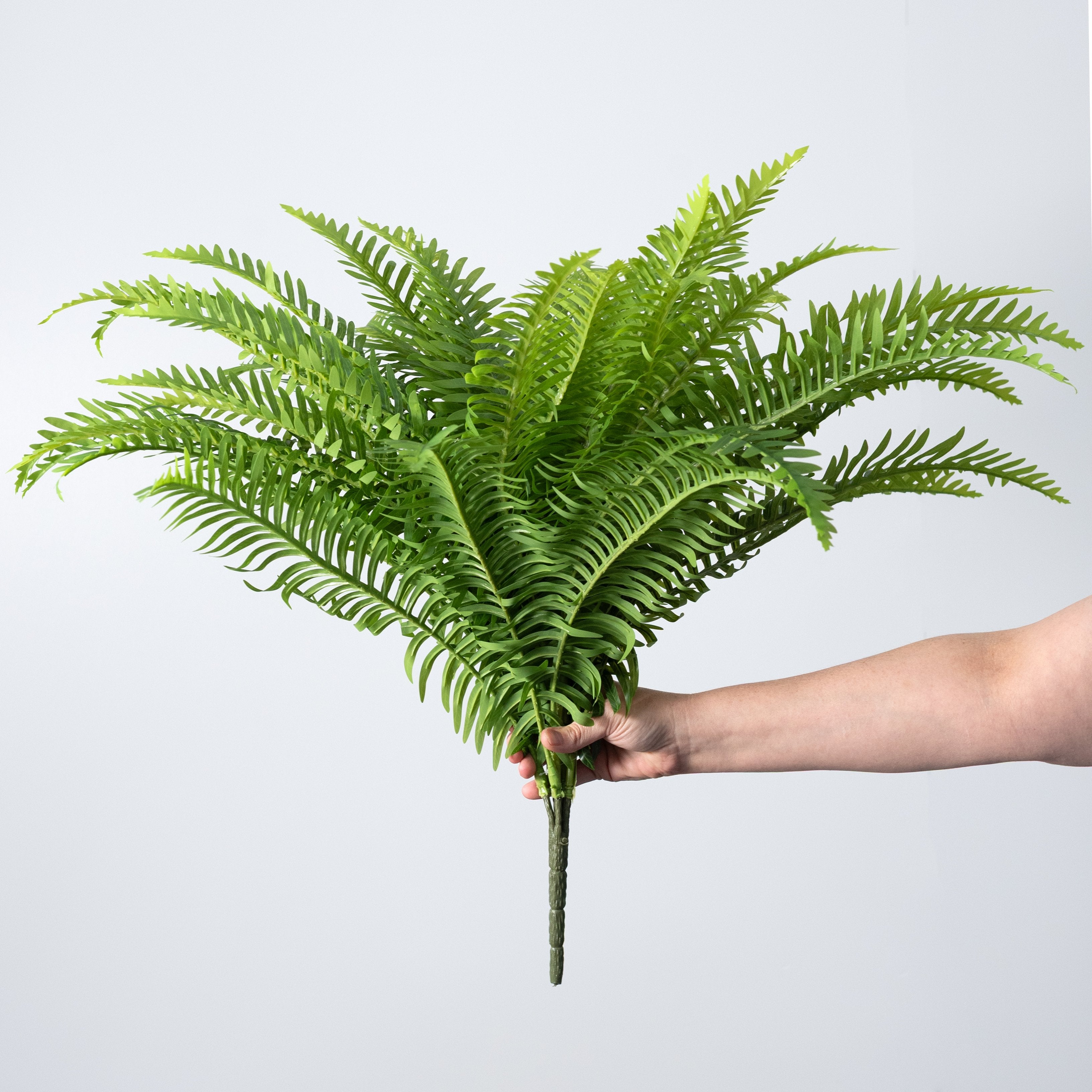 29" Faux Fern Bush: Green (6 Stem) detail photo 6