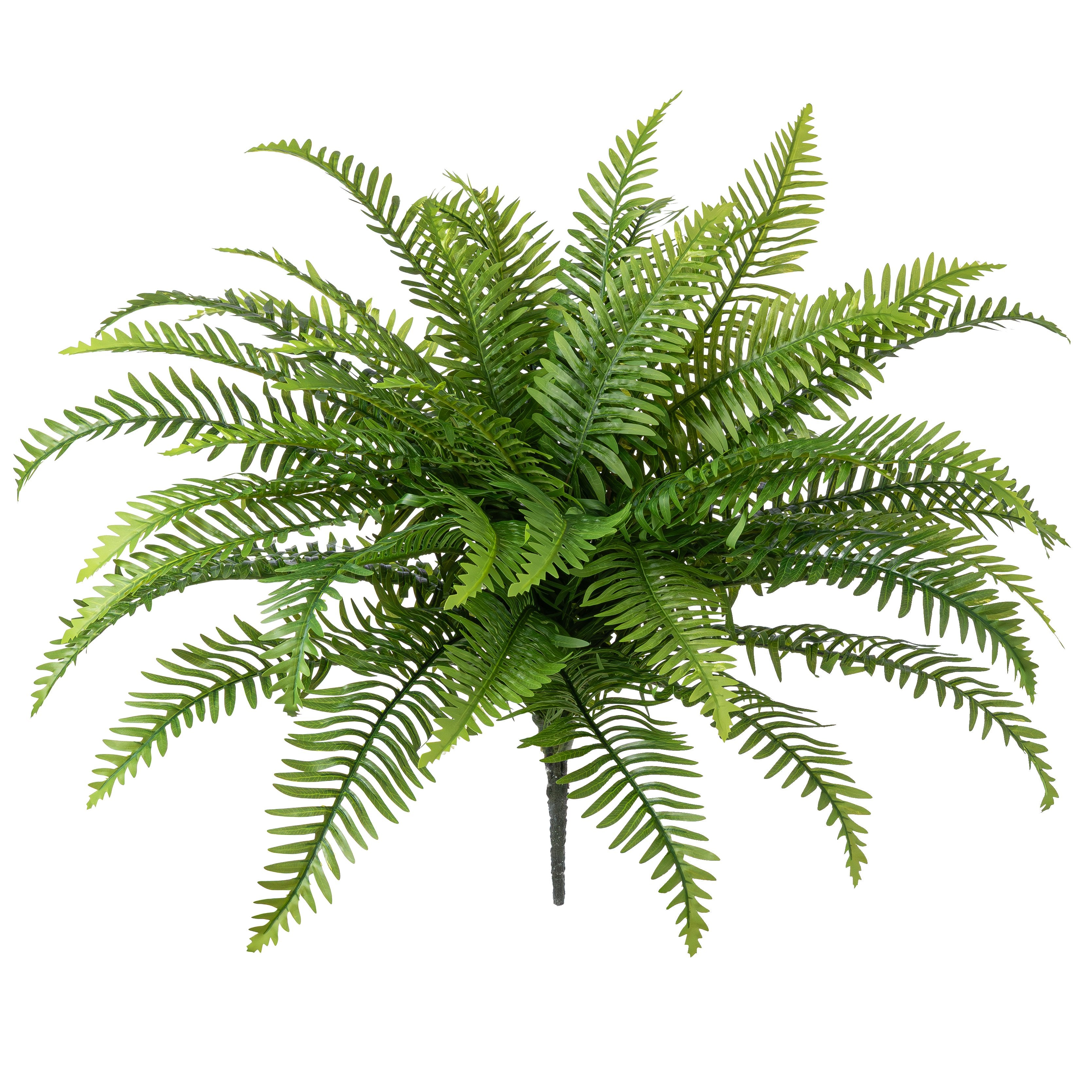 29" Faux Fern Bush: Green (6 Stem) Item Number: FG694909