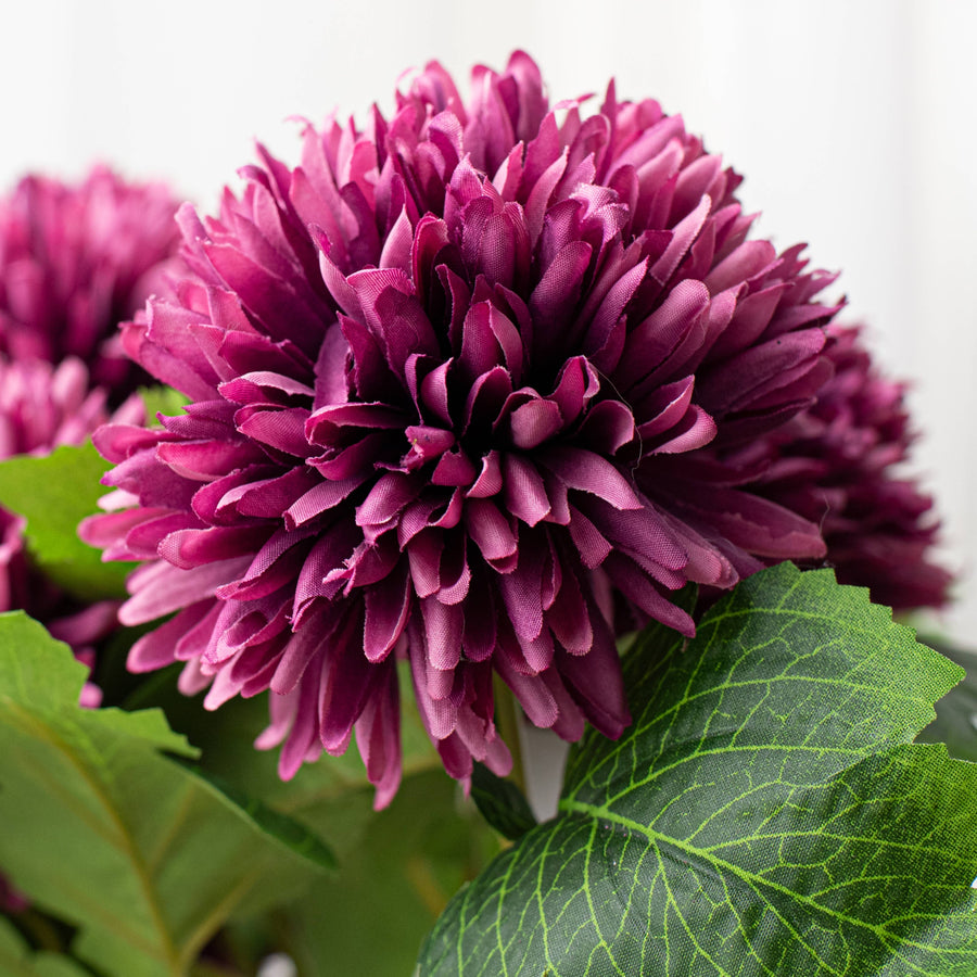 16" Mum Bush: Dark Fuchsia (7 Stem)