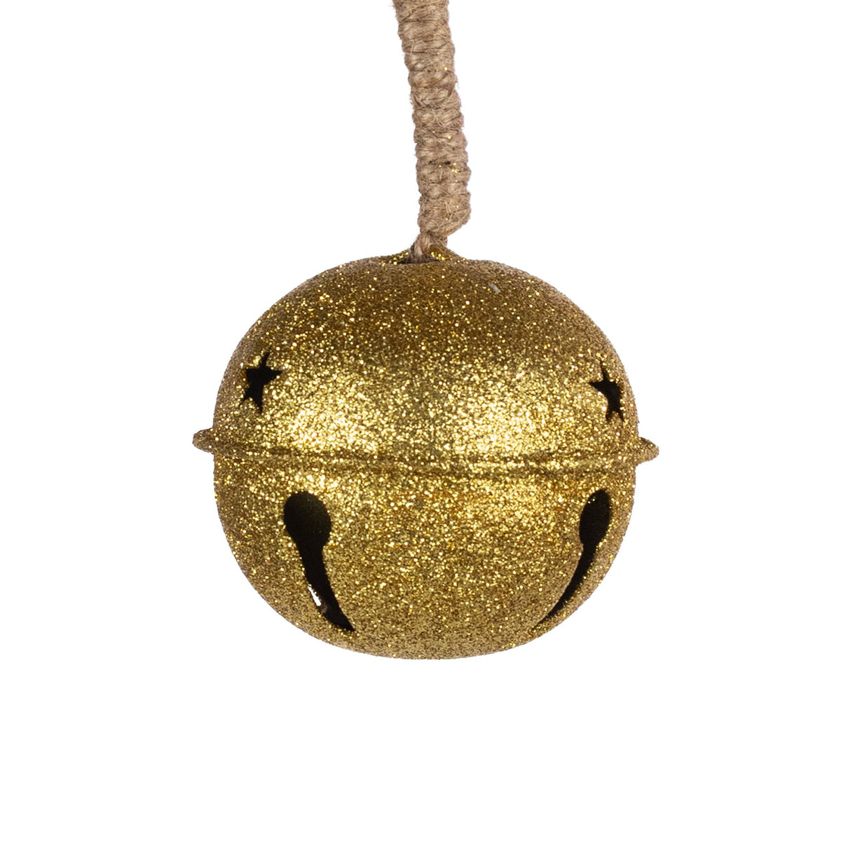 3.5" Glitter Jingle Bell Ornament: 18K Gold Item Number: XC445308