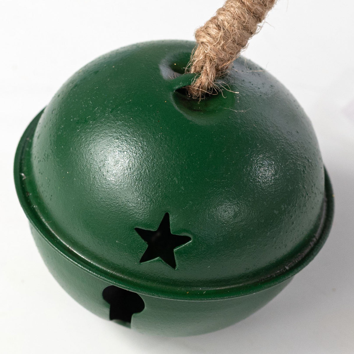 3.5" Jingle Bell Ornament: Antique Emerald detail photo 4