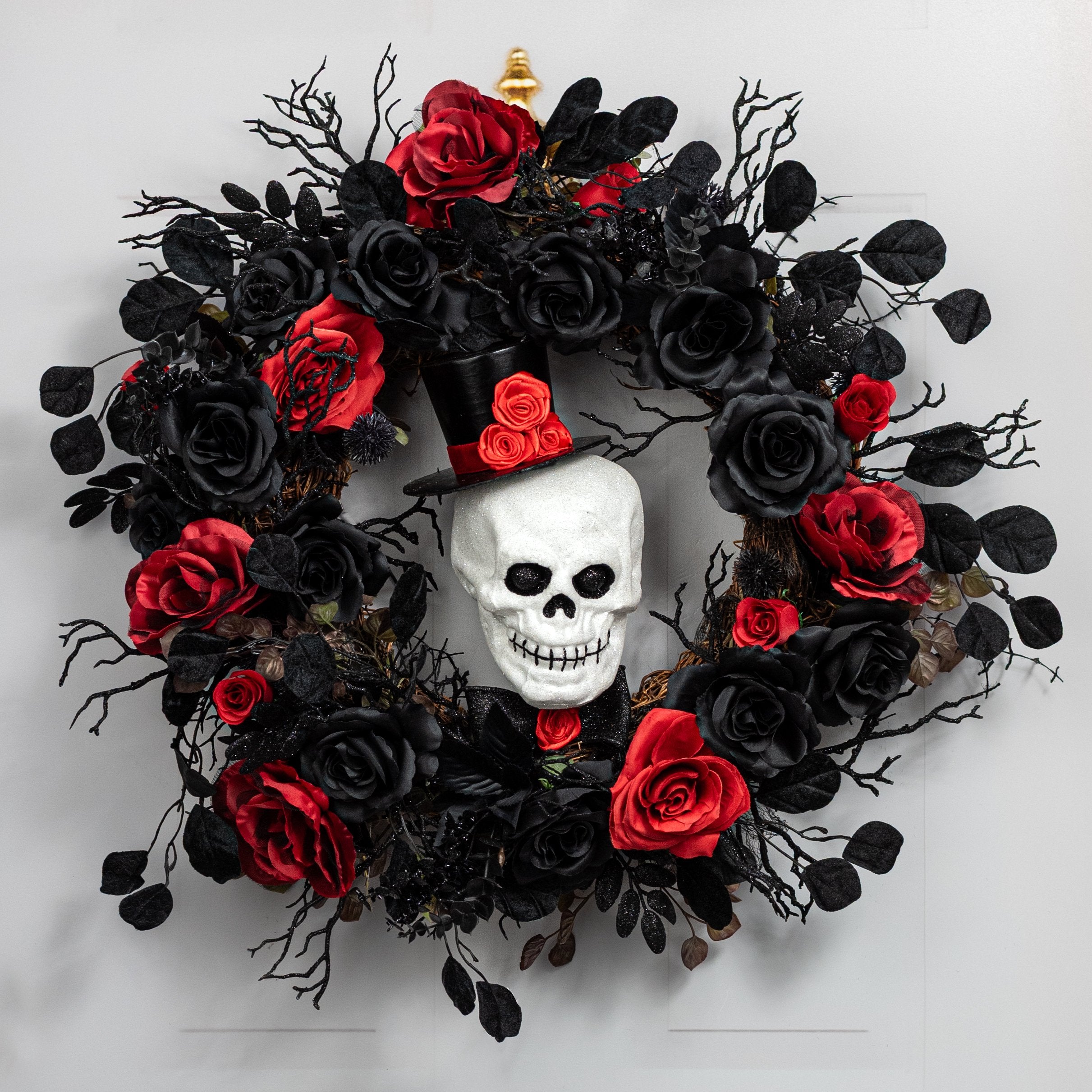 6" x 30" Dapper Skull Top Hat Spray Lifestyle Photo