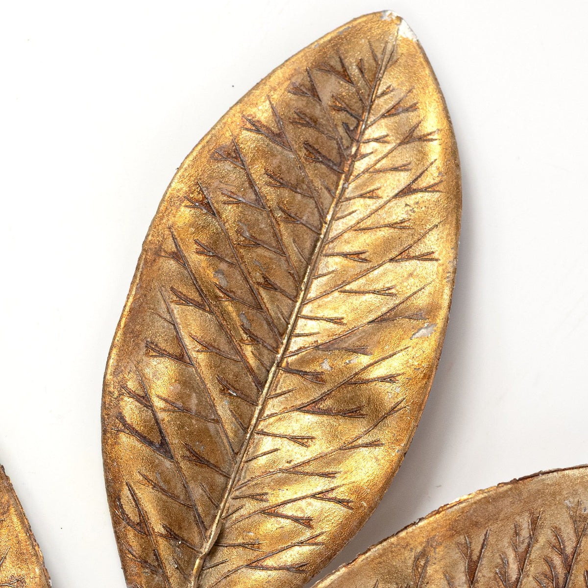 30" Metallic Magnolia Leaves Spray: Gold Lifestyle Photo