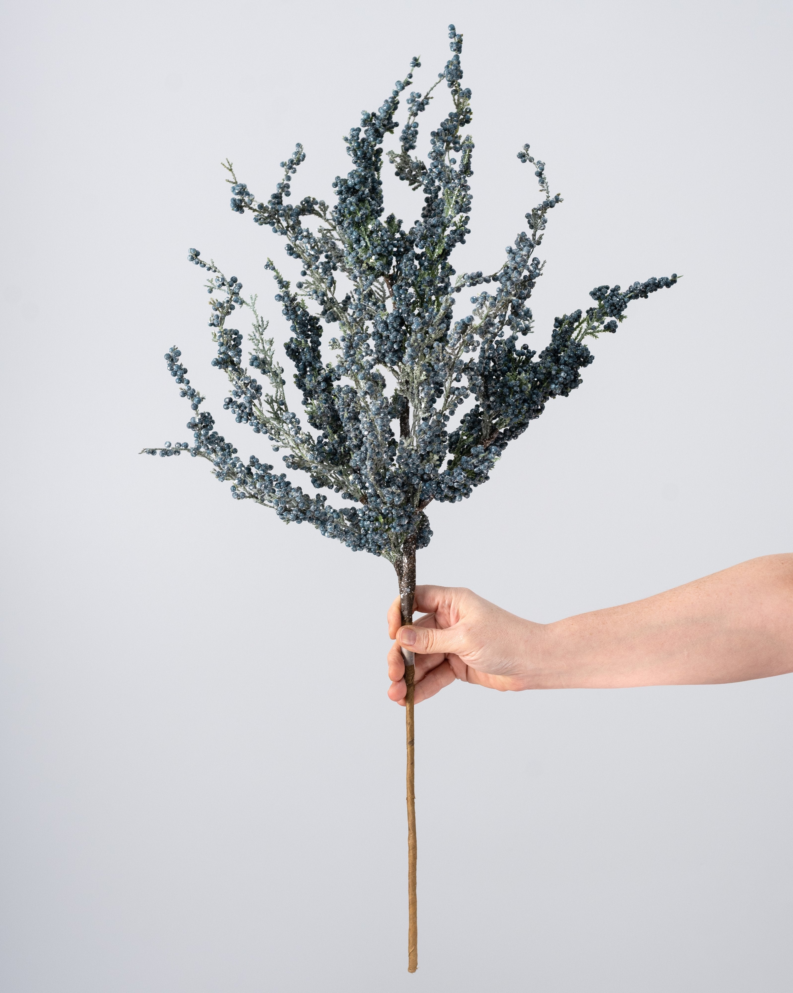 30" Mini Berry Cluster Spray: Smoke Blue detail photo 3