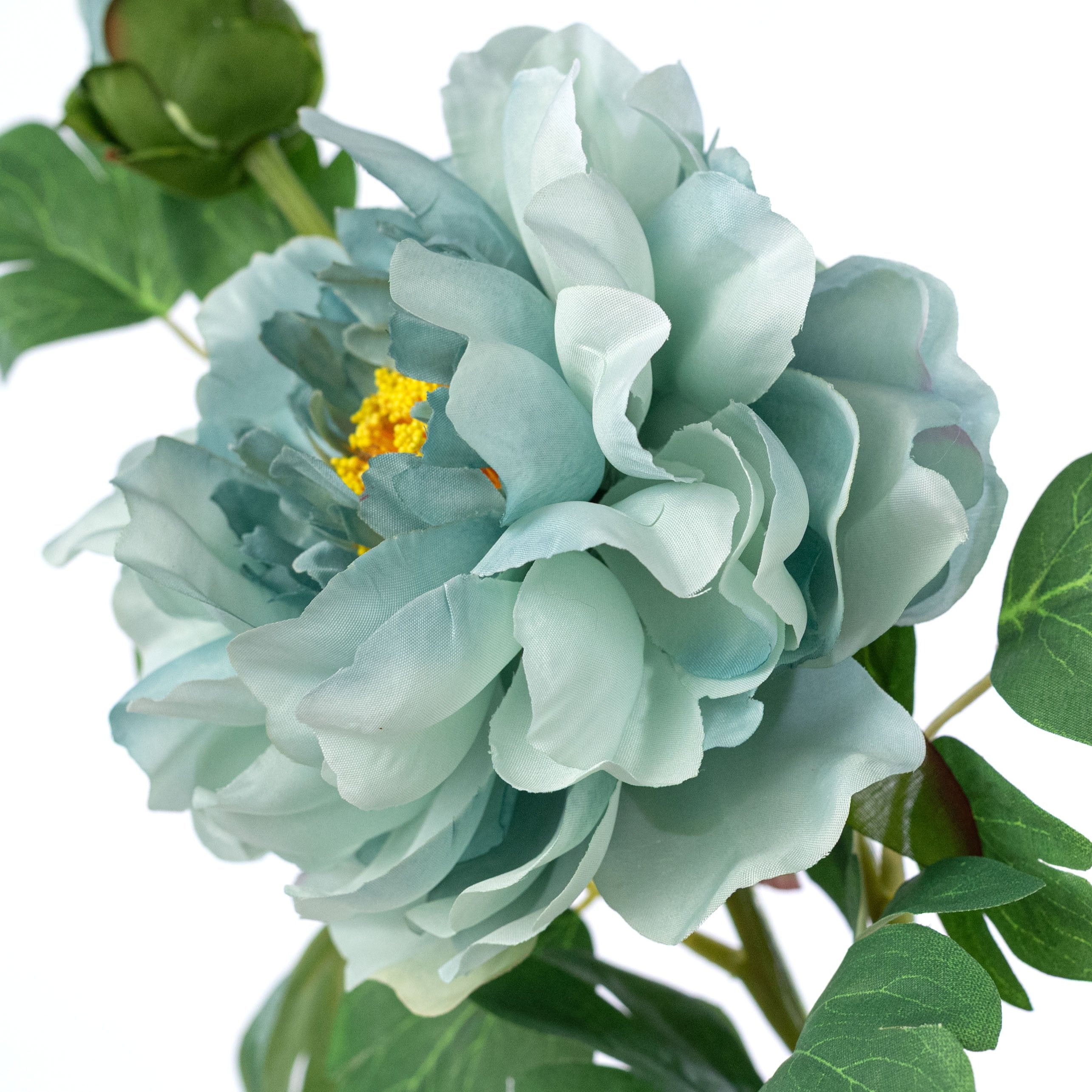 30" Peony Flower & Bud Spray: Aqua Blue detail photo 5