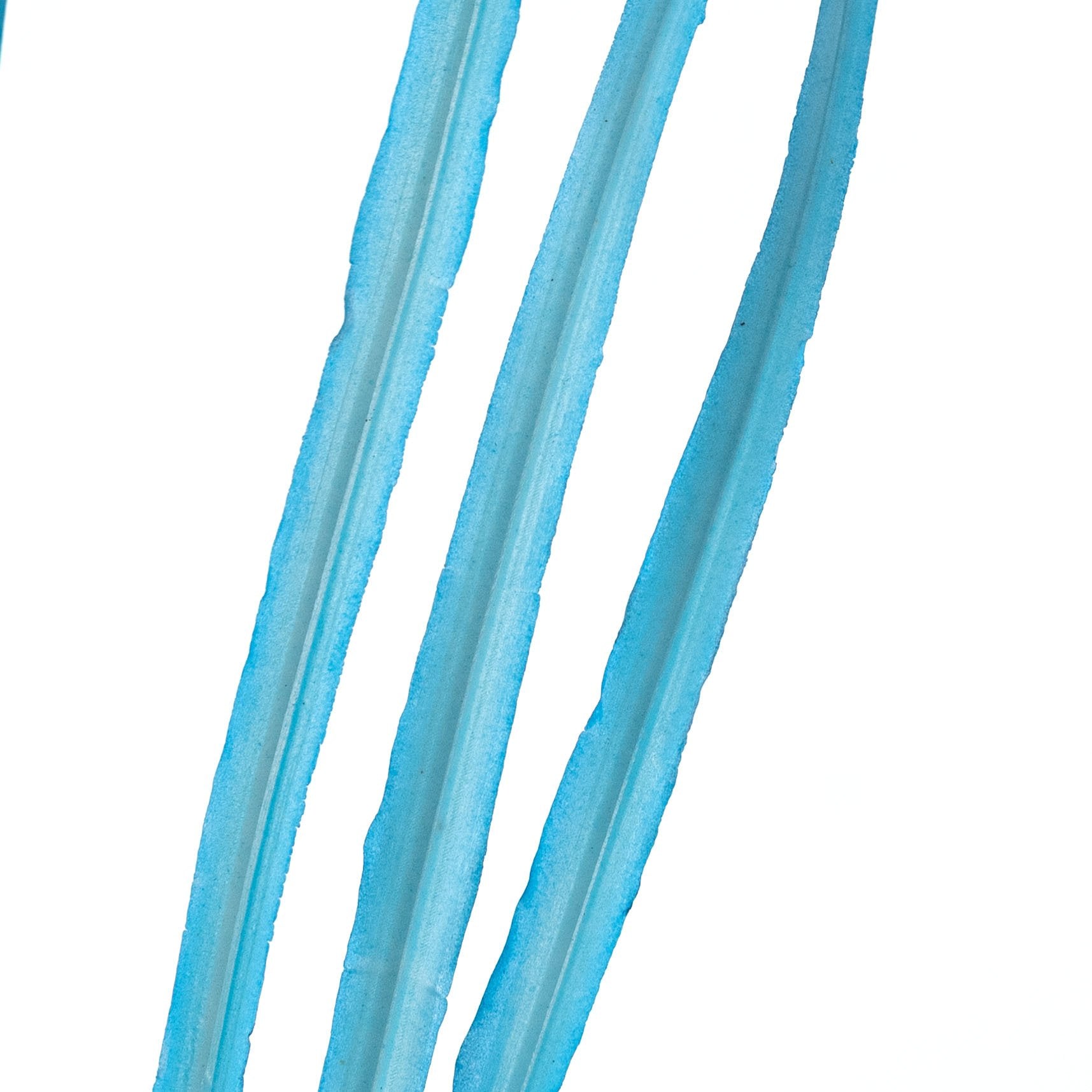 30" Plastic Sword Grass Bush: Bright Blue Lifestyle Photo