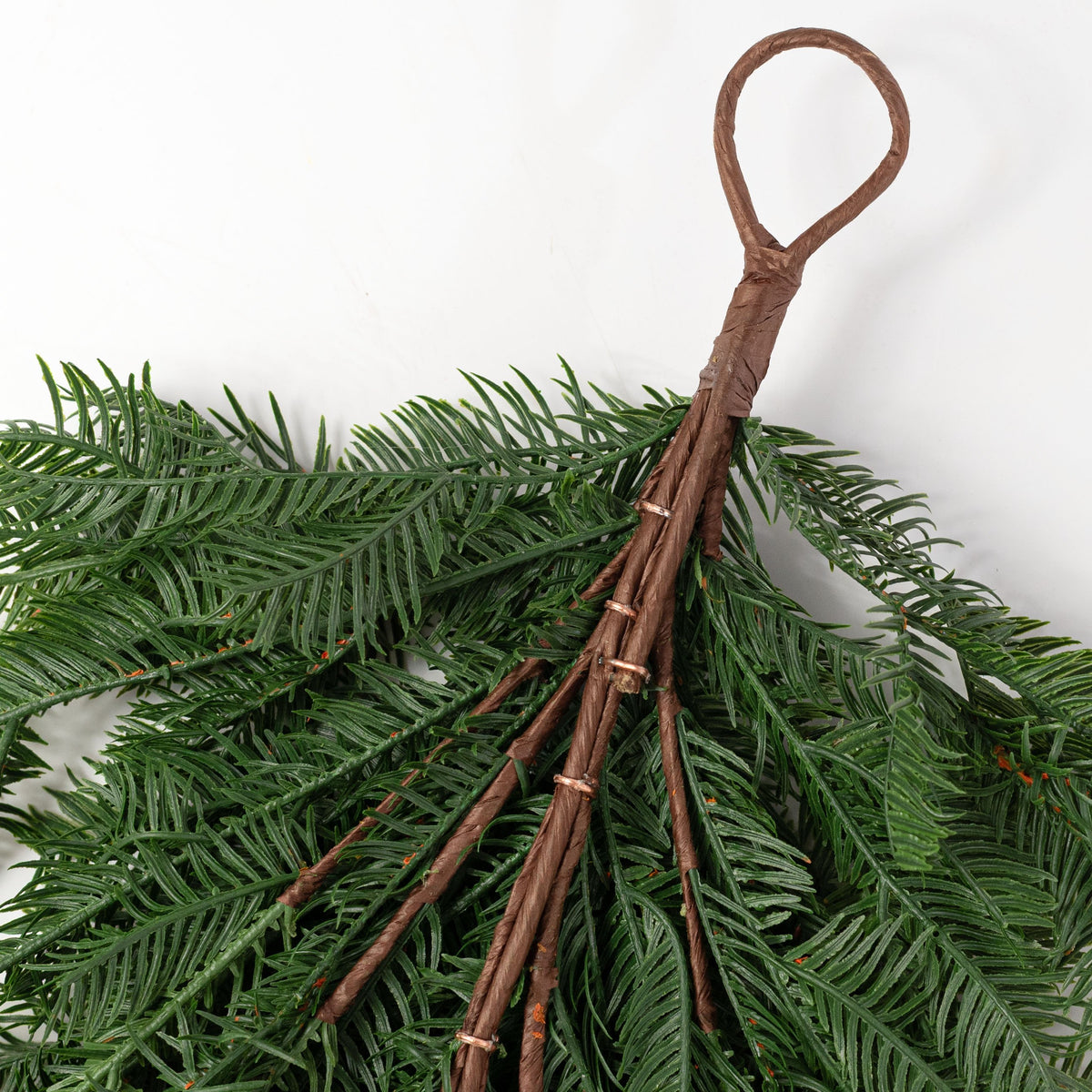 30" Real Touch Balsam Pine Teardrop: Two-Tone Green detail photo 4