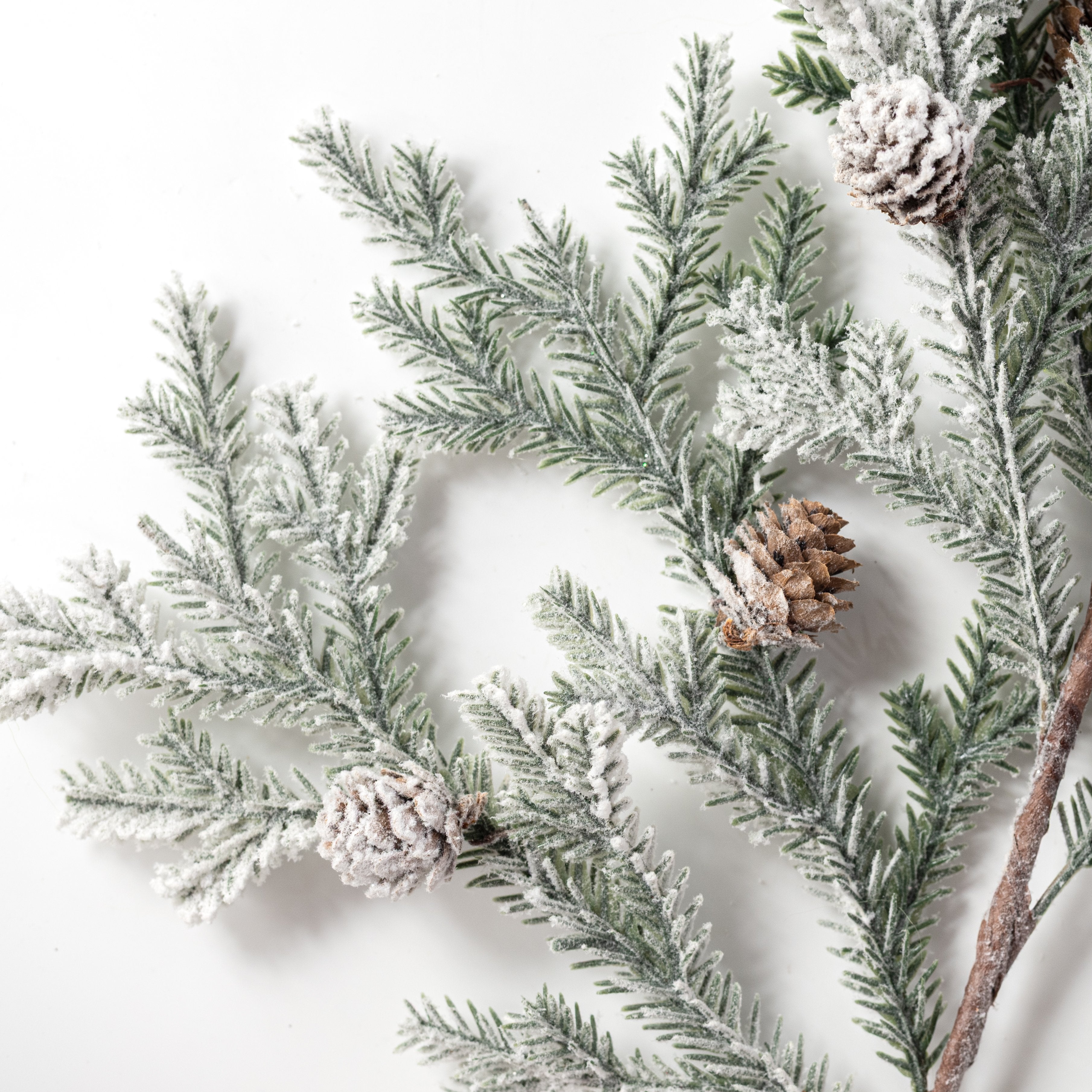 30" Snow Covered Cedar Spray Lifestyle Photo