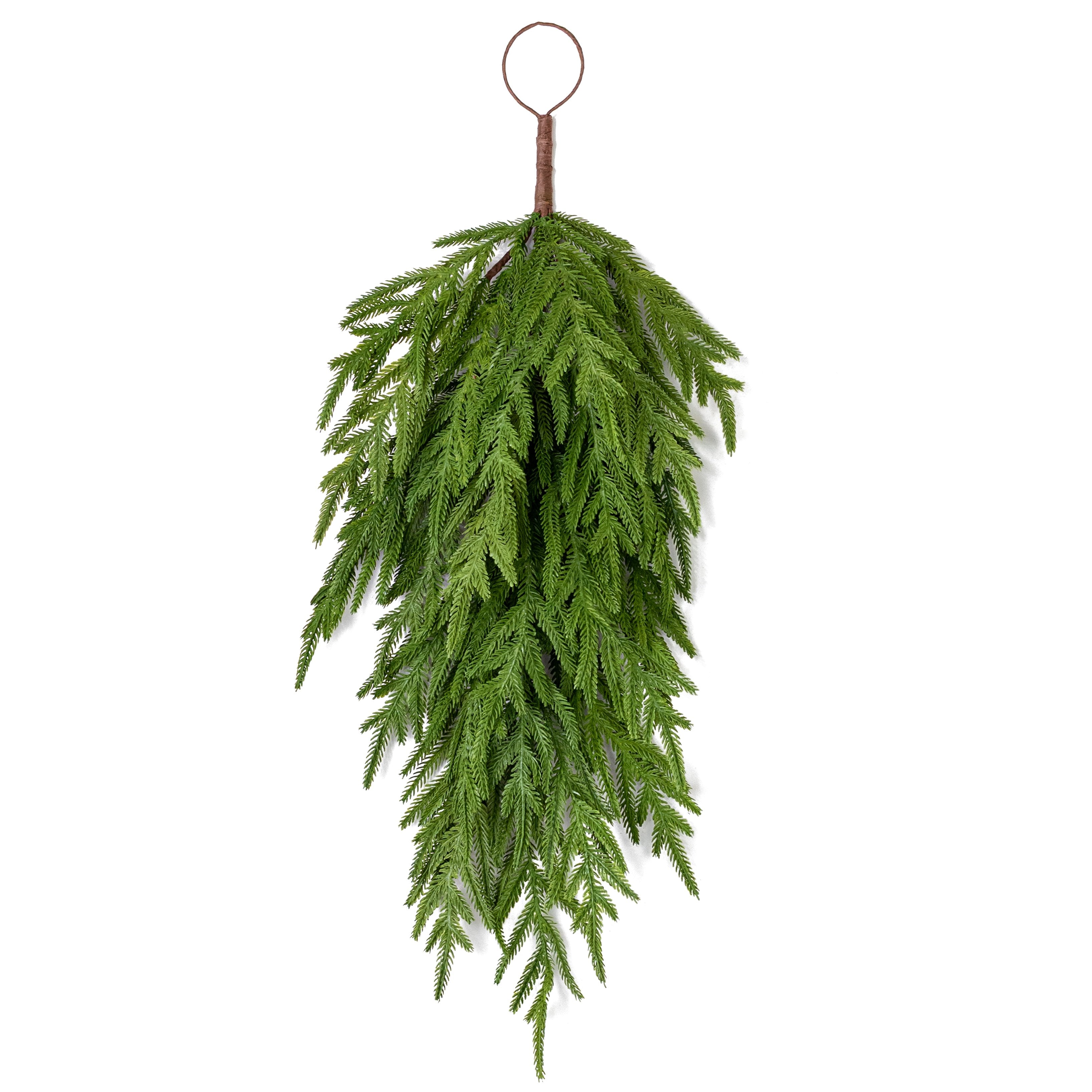 30" Soft Touch Evergreen Norfolk Pine Teardrop Item Number: 510709