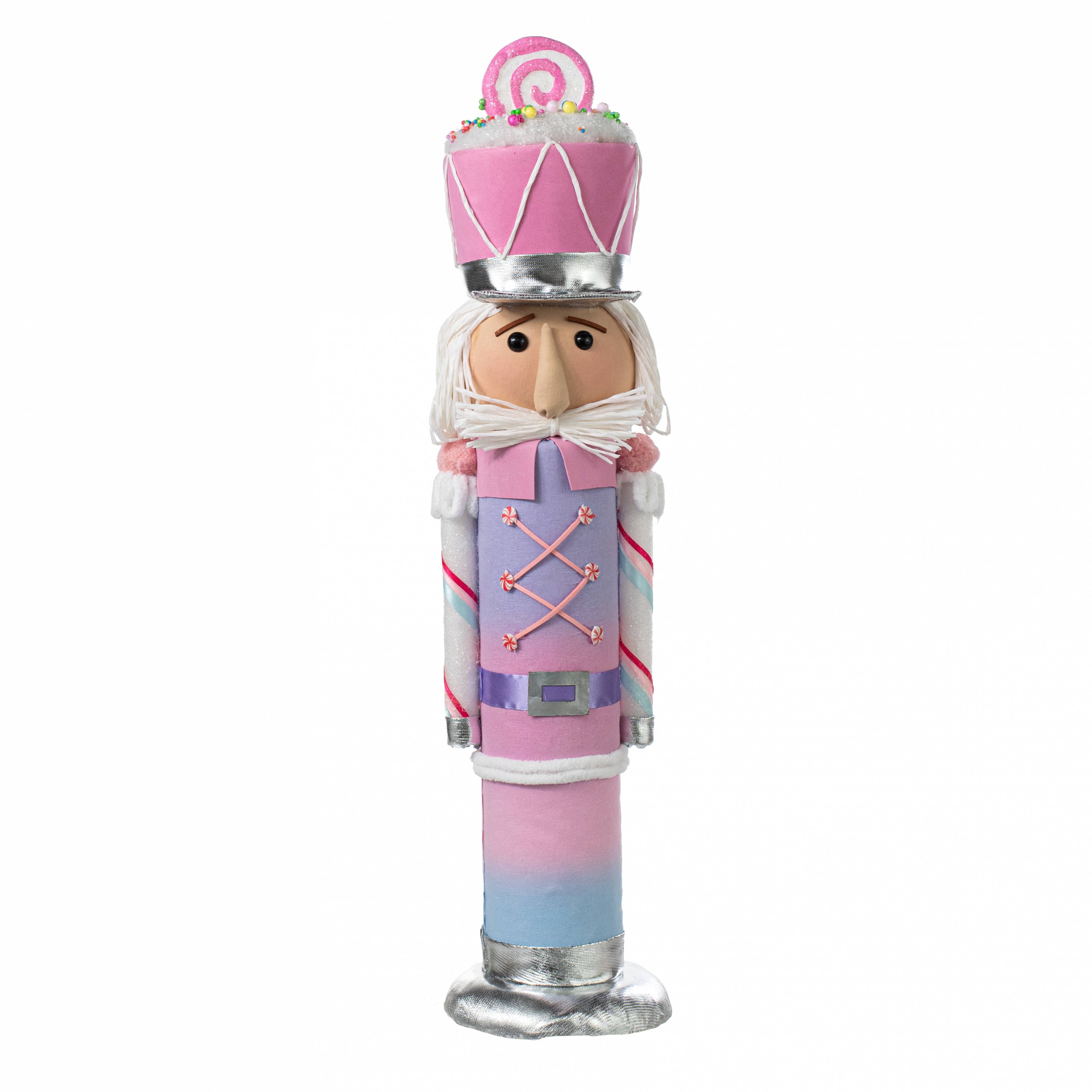 22" Nutcracker Figurine: Pastel Pink