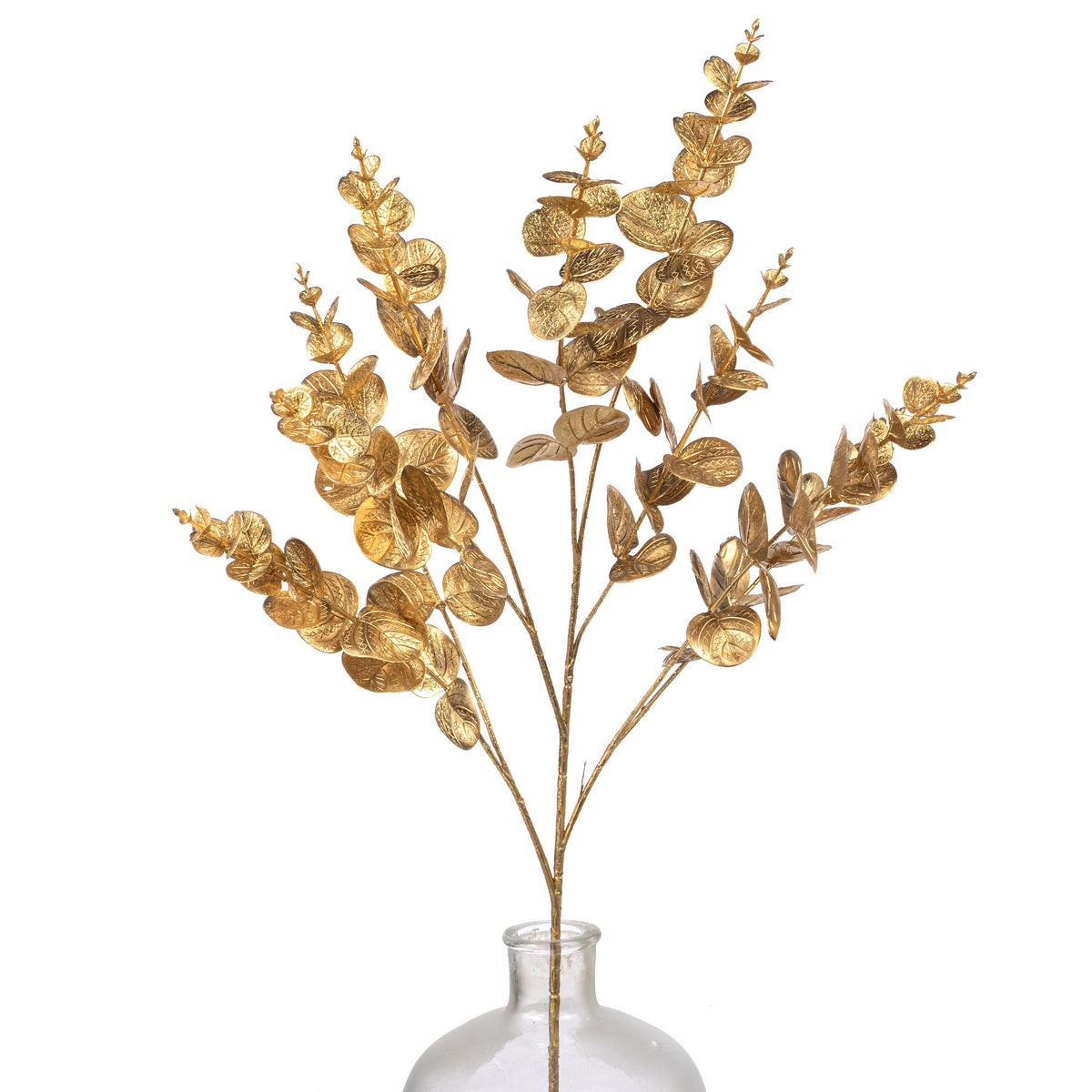 34" Faux Eucalyptus Spray: Metallic Gold Item Number: 85795-GOLD