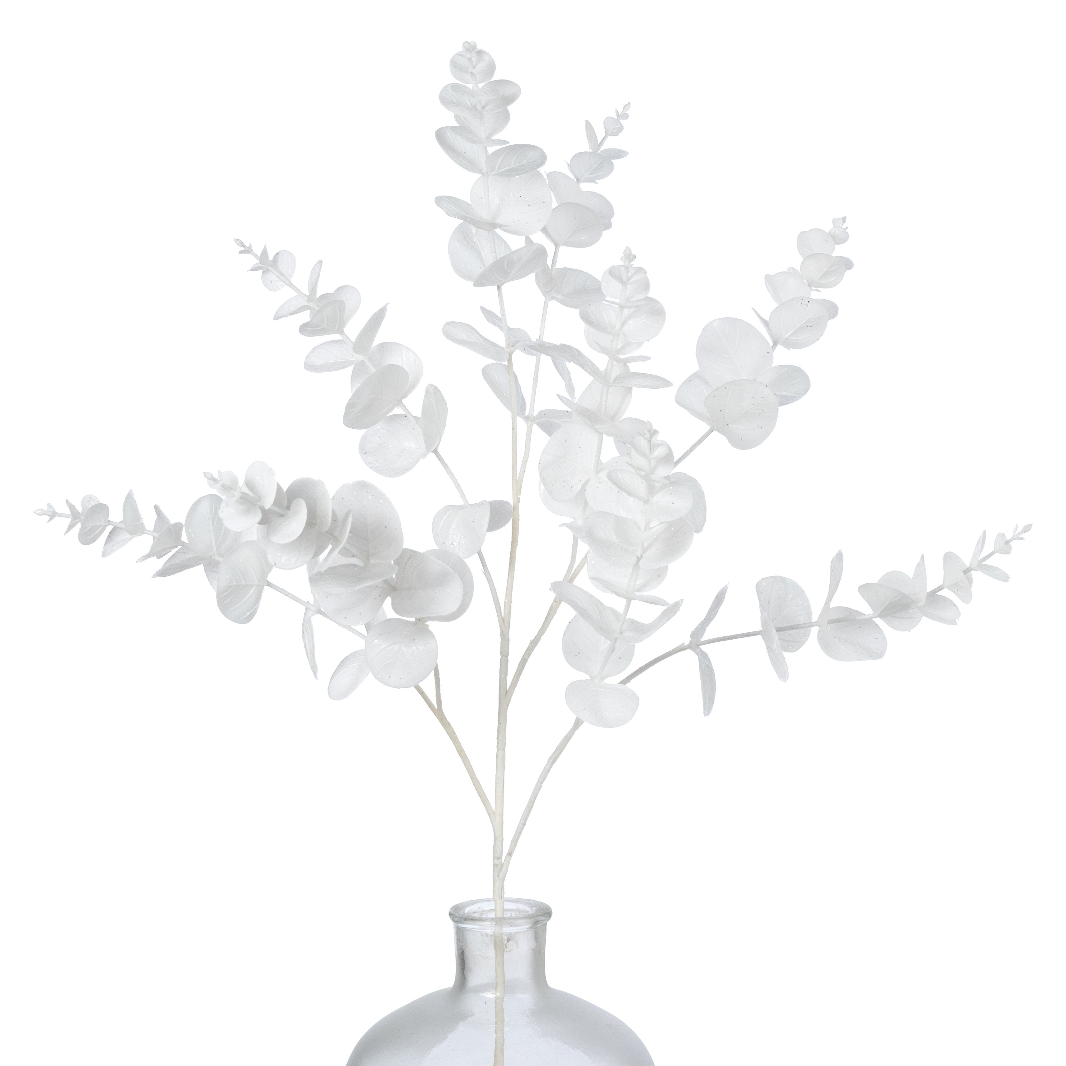 34" Faux Eucalyptus Spray: White Item Number: 85795-WT