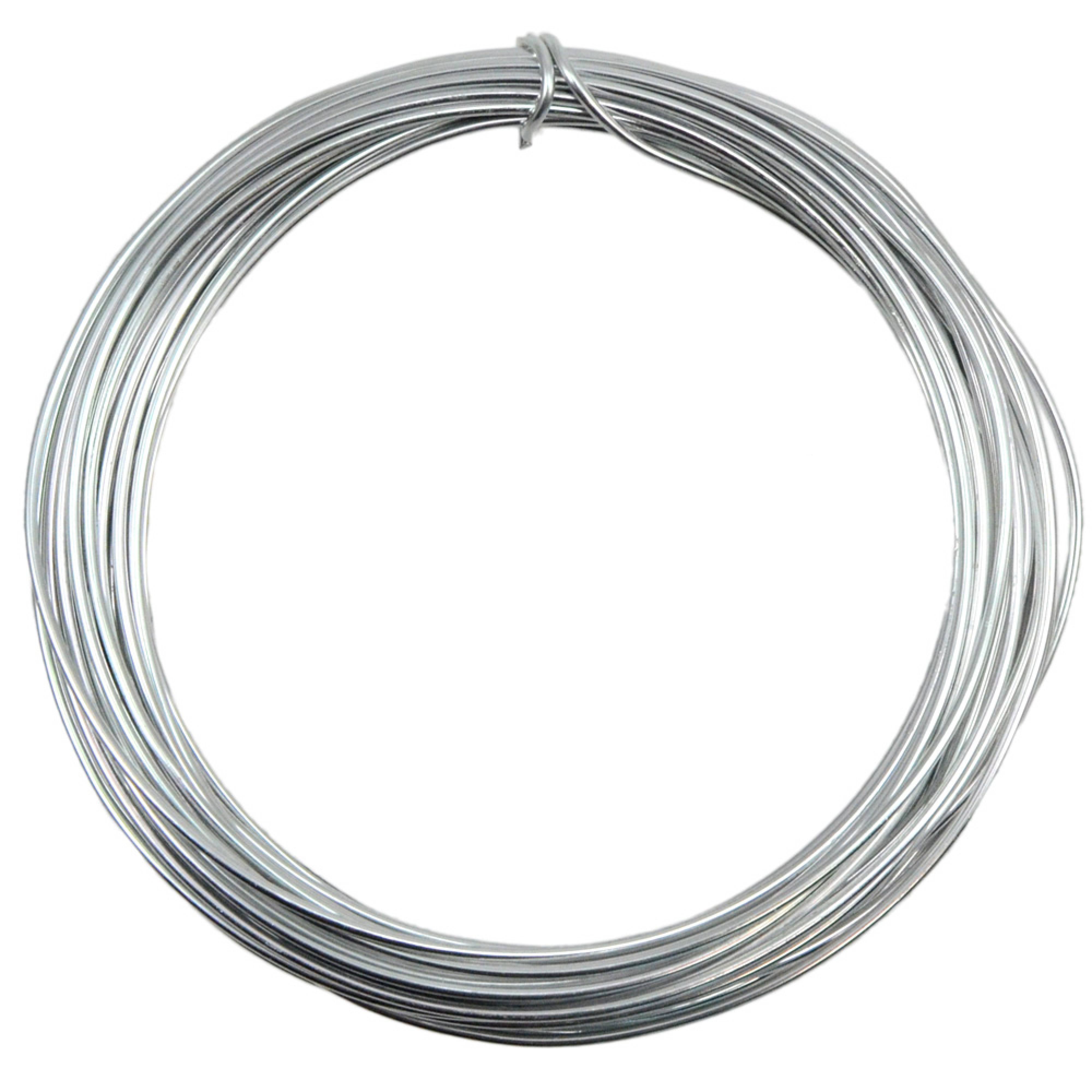 Aluminum Craft Wire 2MM: Silver (13 Yards)