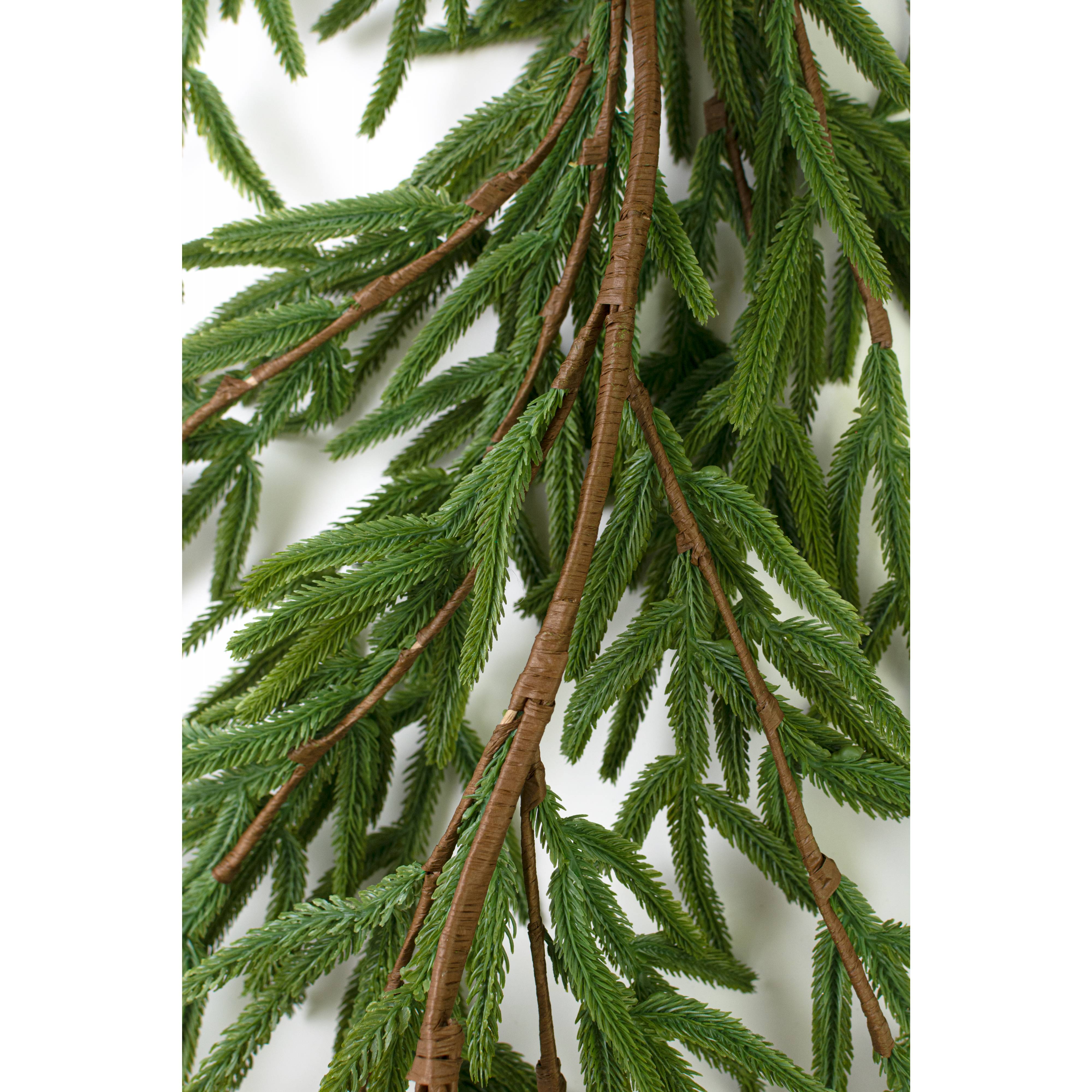 6' Real Touch Norfolk Island Pine Garland