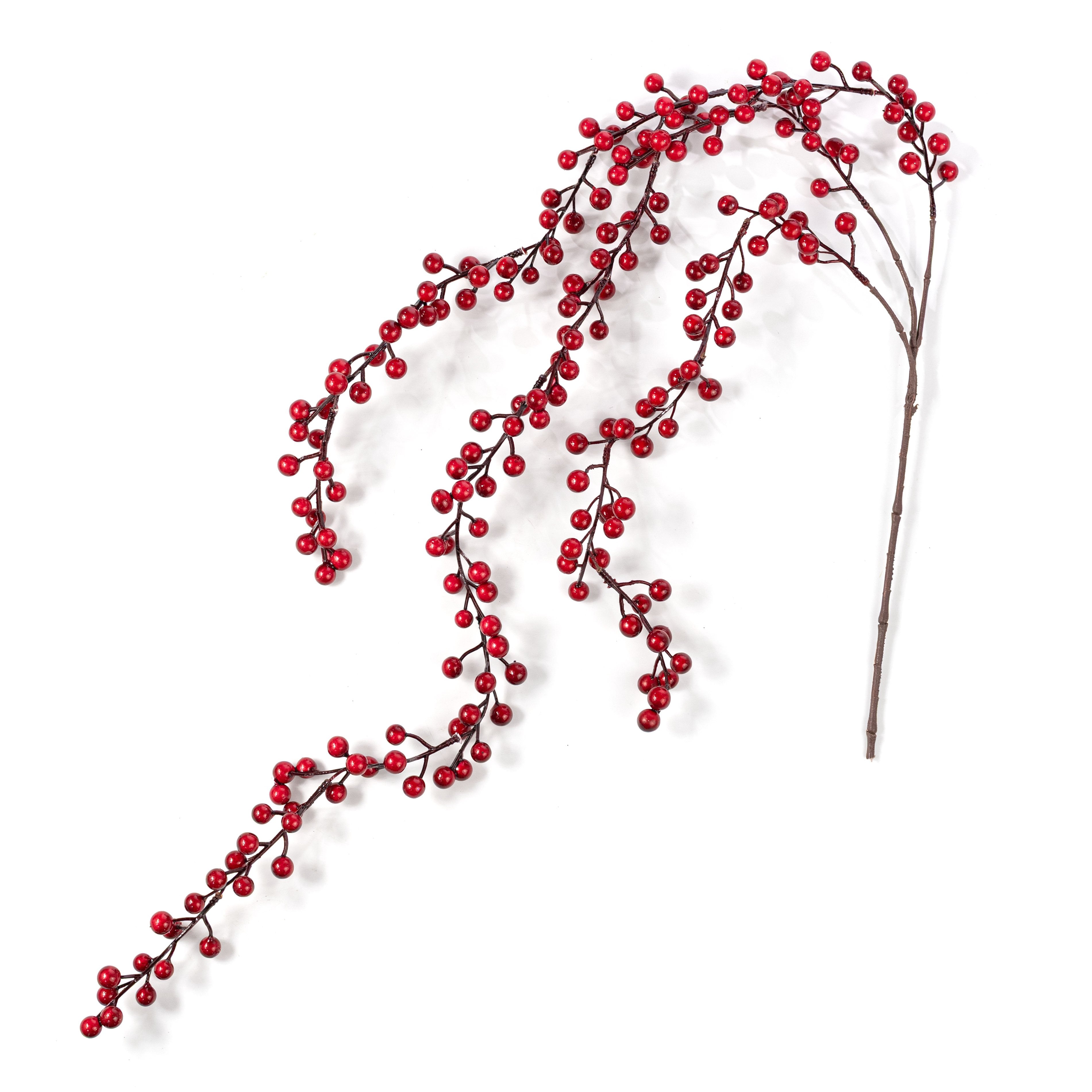 42" Hanging Berries Vine Garland: Red Item Number: 2827240RD