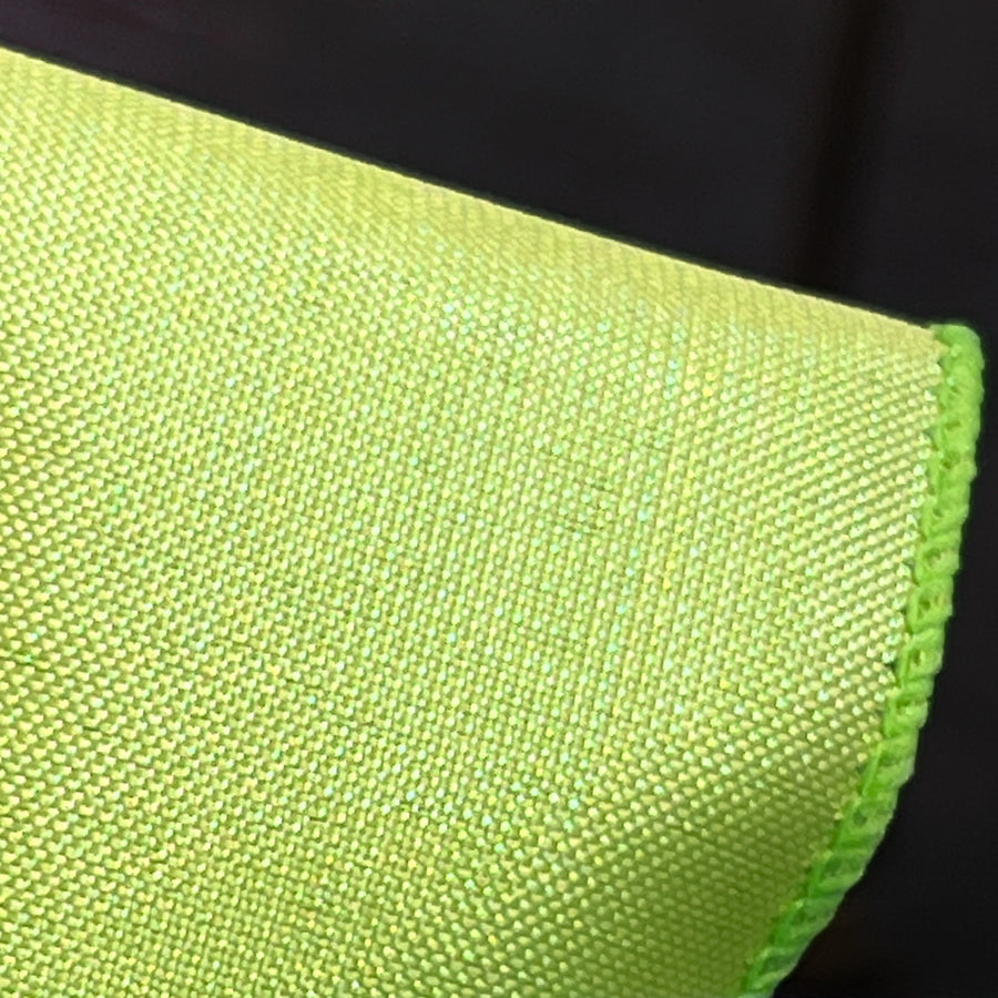 2.5" Lala Iridescent Solid Ribbon: Lime Green (10 Yards)