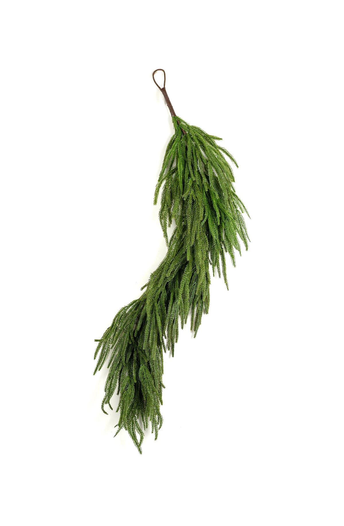 45" Real Touch Norfolk Pine Garland: Dark Green detail photo 6