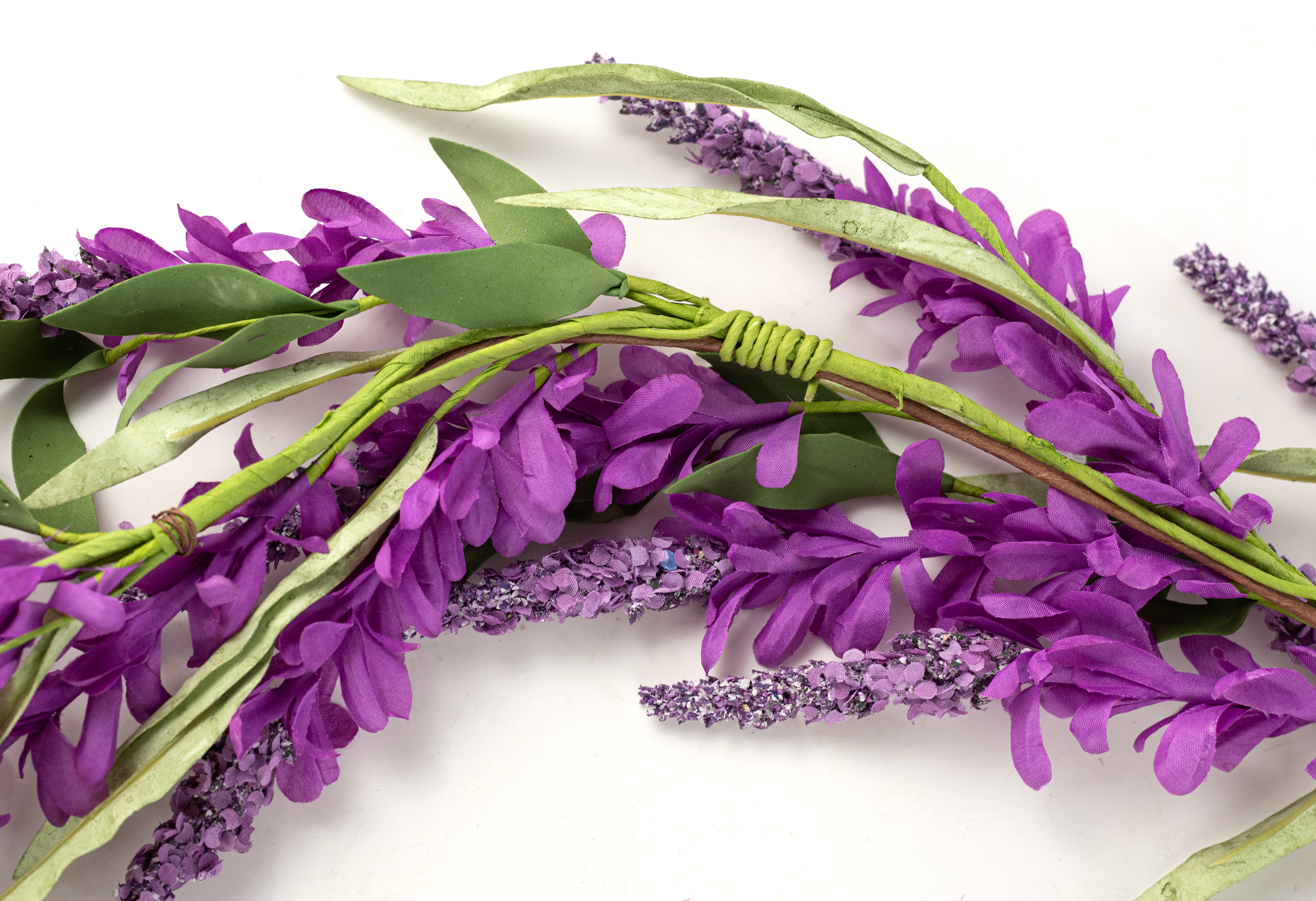 heather lavender flower 48" Bluebonnet Flowers Garland: Purple Heather