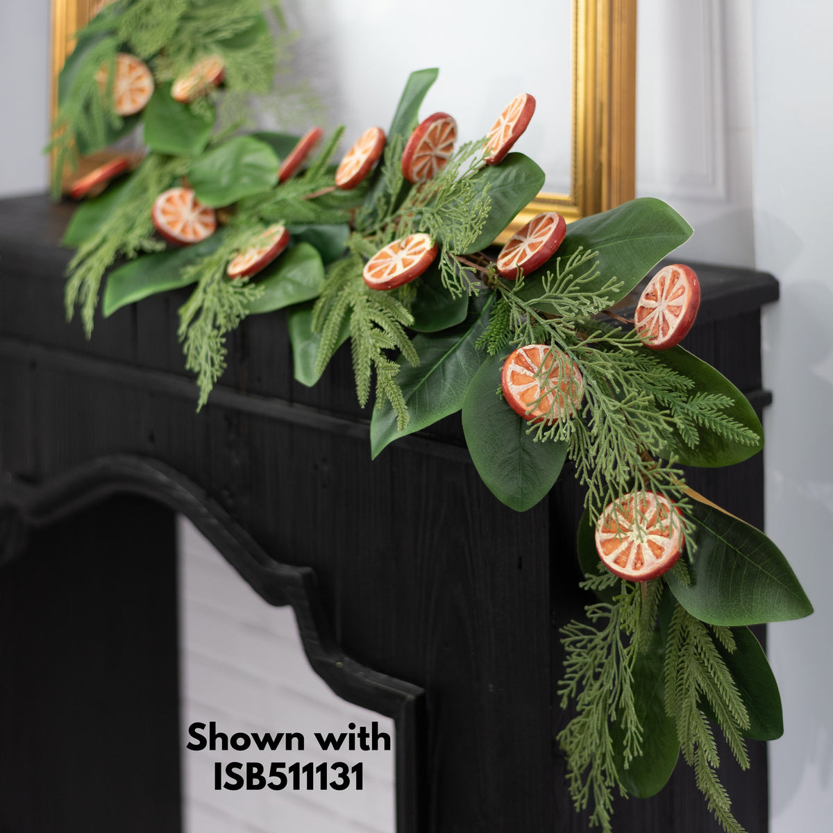 48" Faux Orange Slices Garland Lifestyle Photo