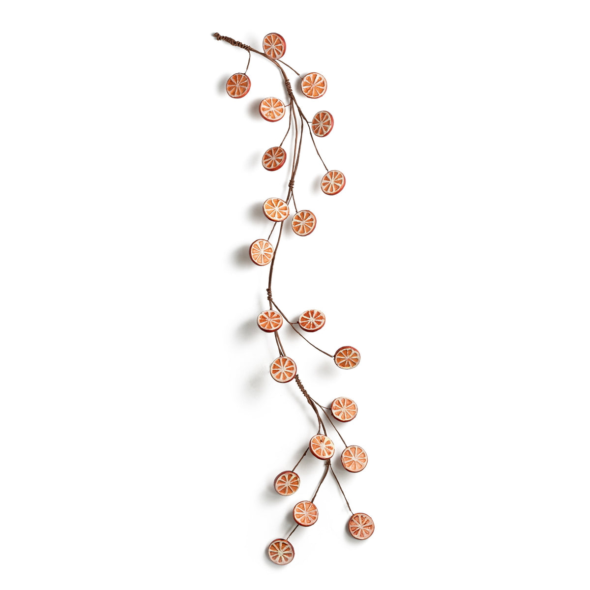 48" Faux Orange Slices Garland detail photo 3