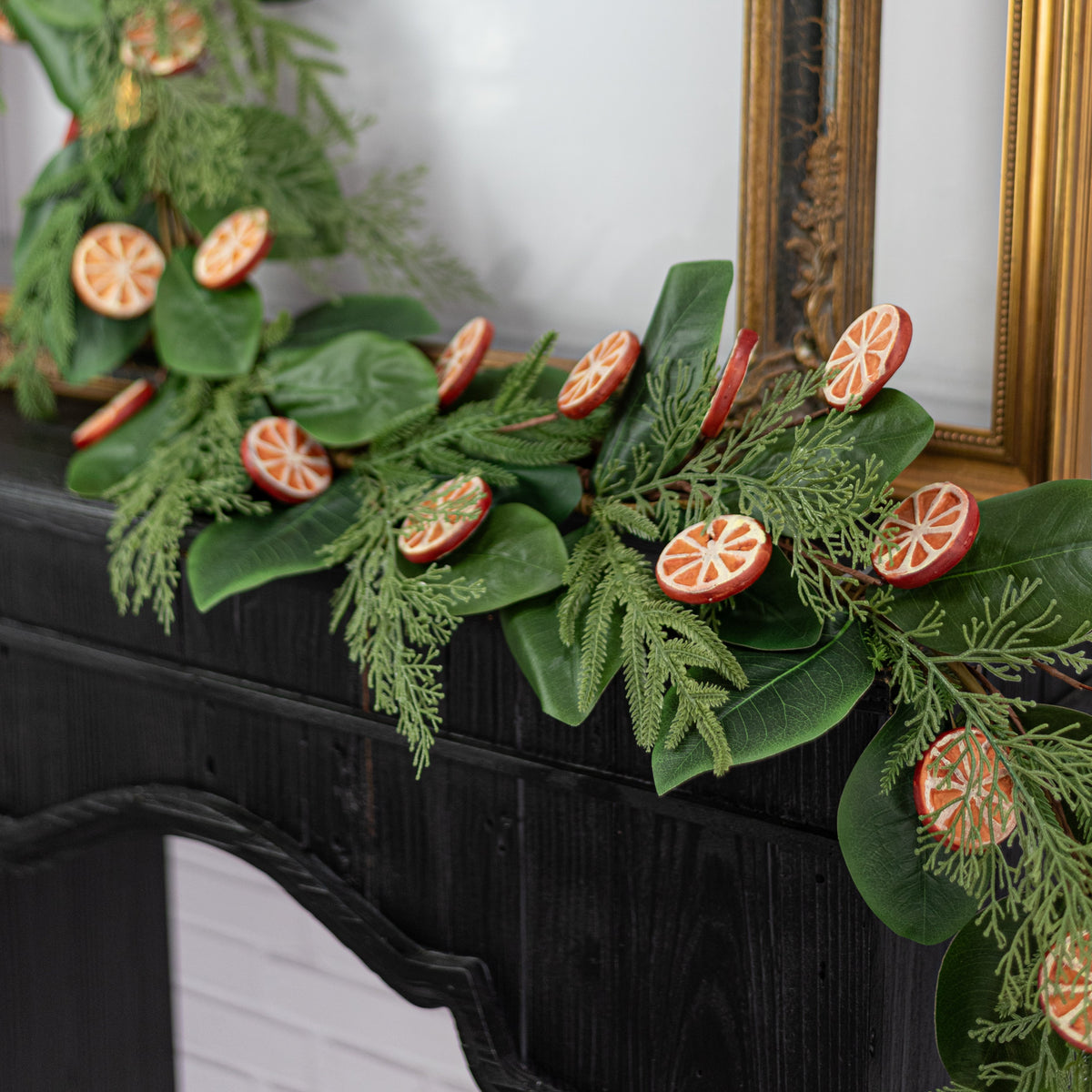 48" Faux Orange Slices Garland detail photo 5