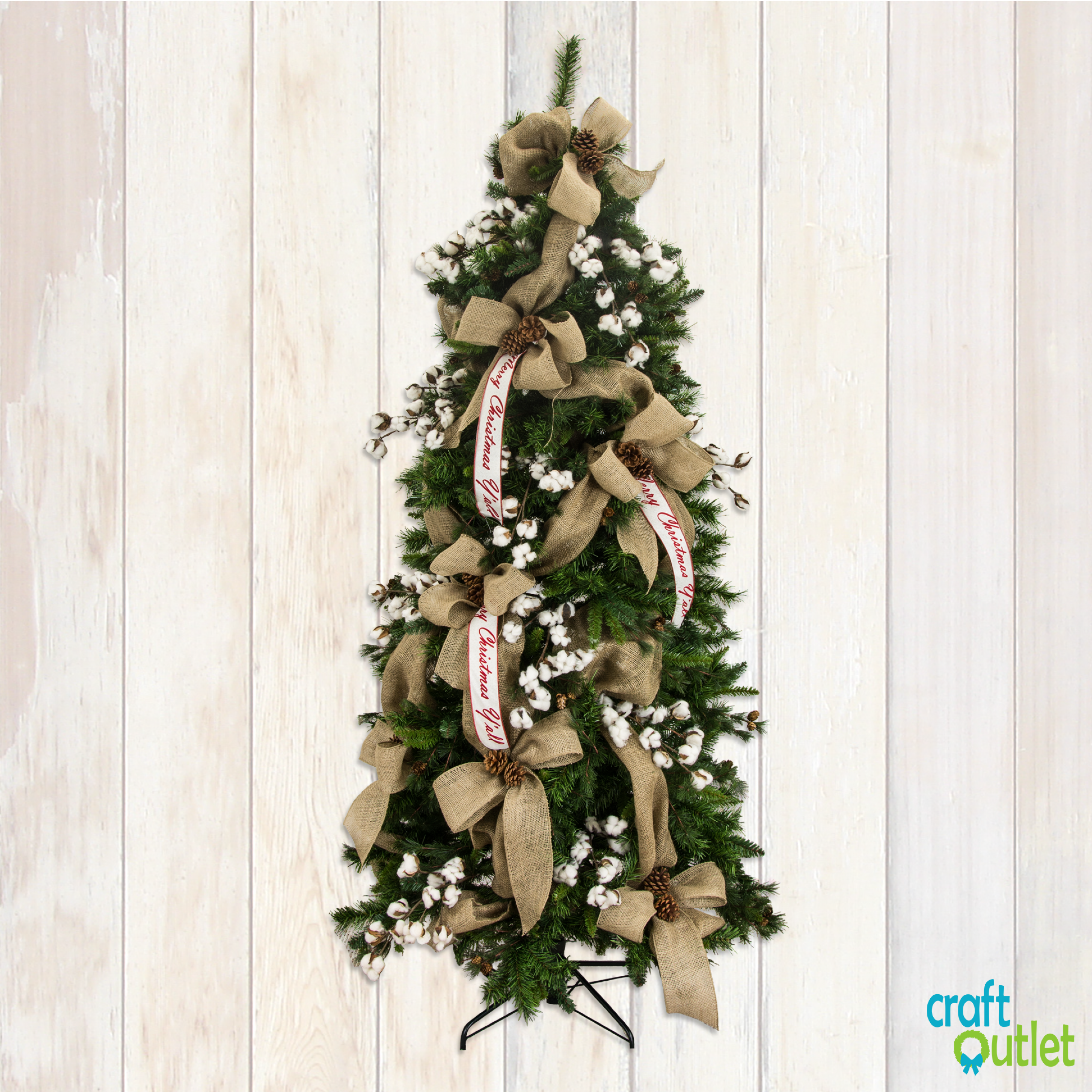 Cotton Boll Floral Spray: 20"