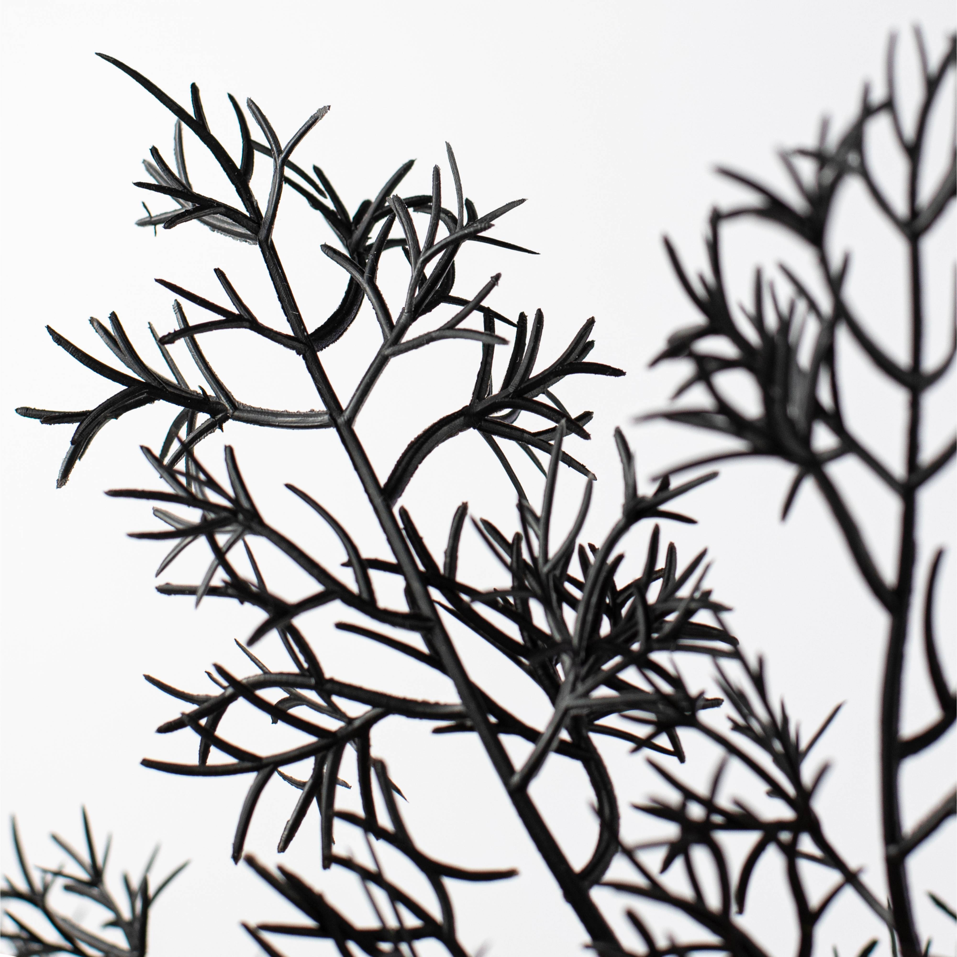 32" Hanging Cedar Bush: Black